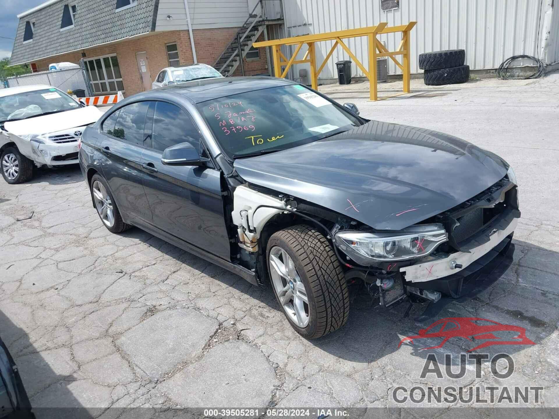 BMW 428I GRAN COUPE 2016 - WBA4C9C51GG140996