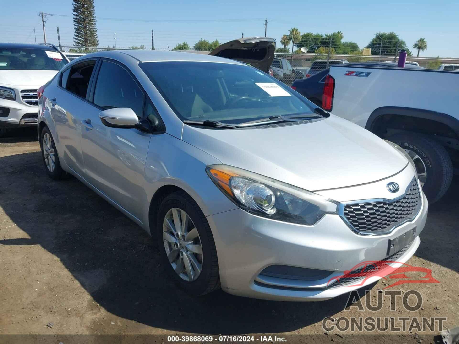 KIA FORTE 2016 - KNAFX4A65G5446221