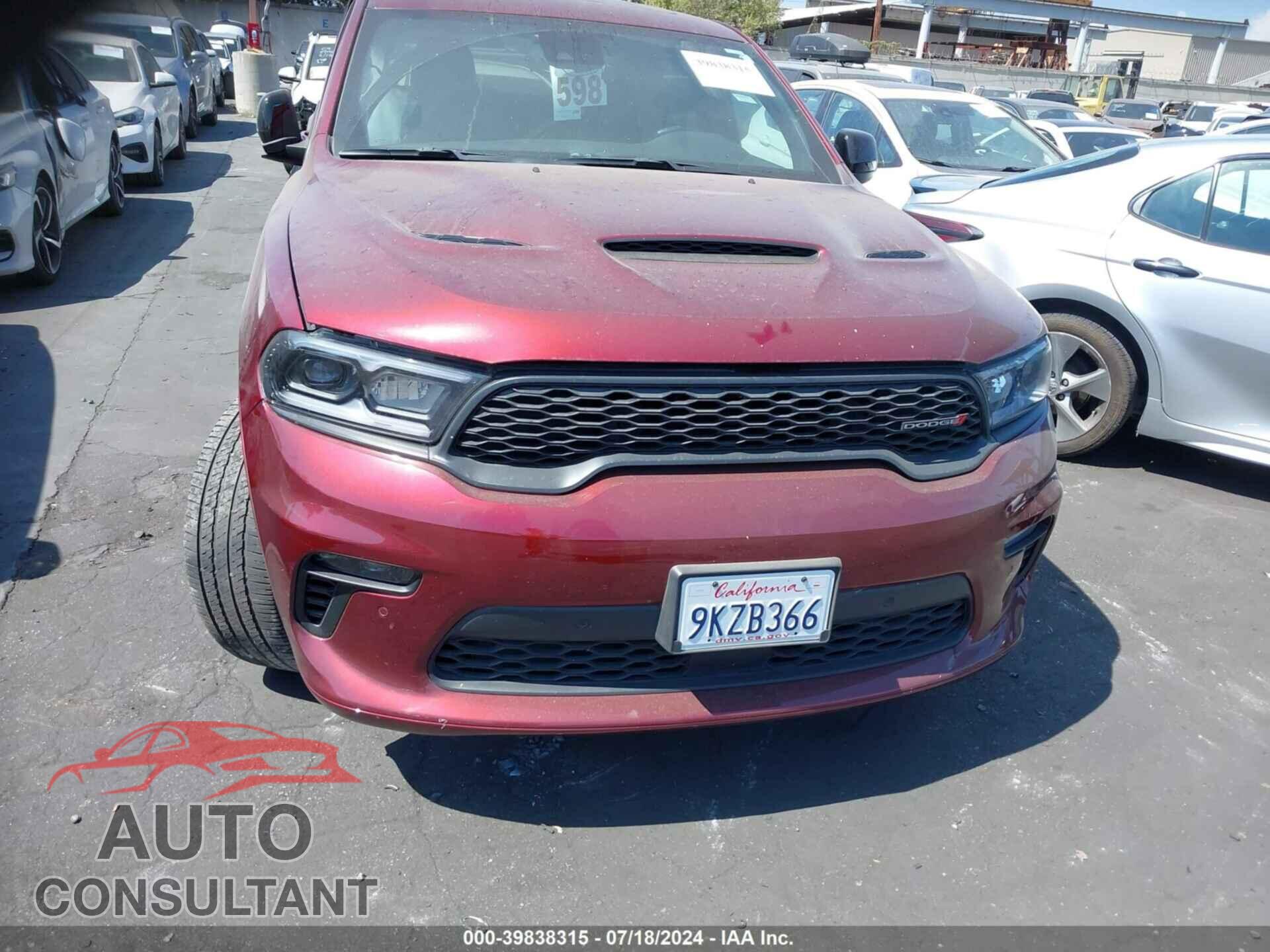 DODGE DURANGO 2021 - 1C4SDJCT5MC837307