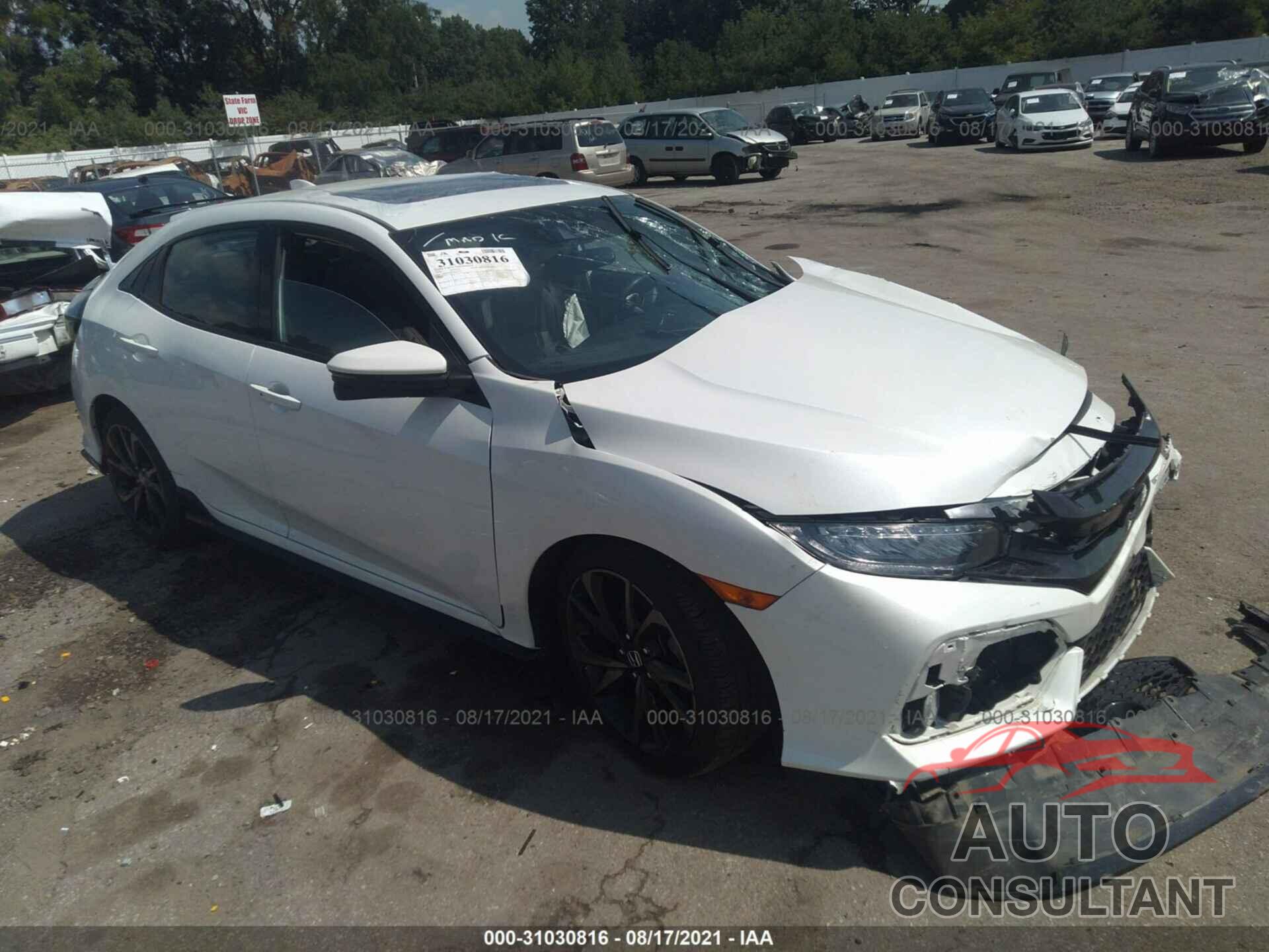 HONDA CIVIC HATCHBACK 2018 - SHHFK7H93JU225594
