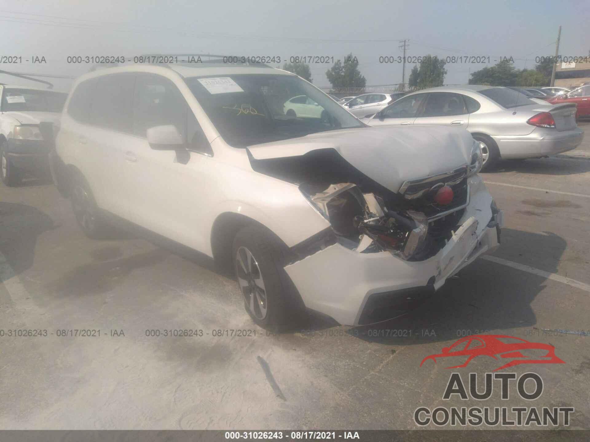 SUBARU FORESTER 2018 - JF2SJARC0JH496429