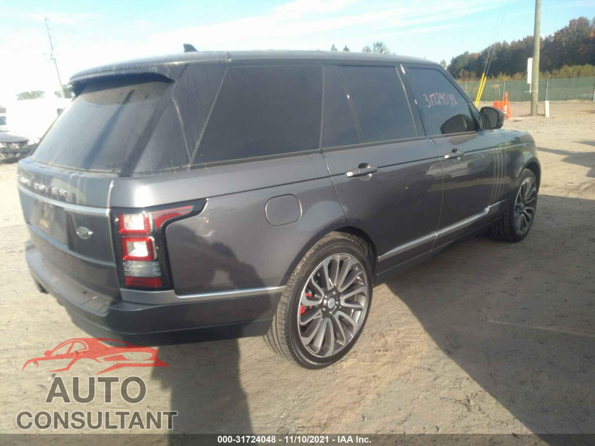 LAND ROVER RANGE ROVER 2016 - SALGS2VF1GA265217
