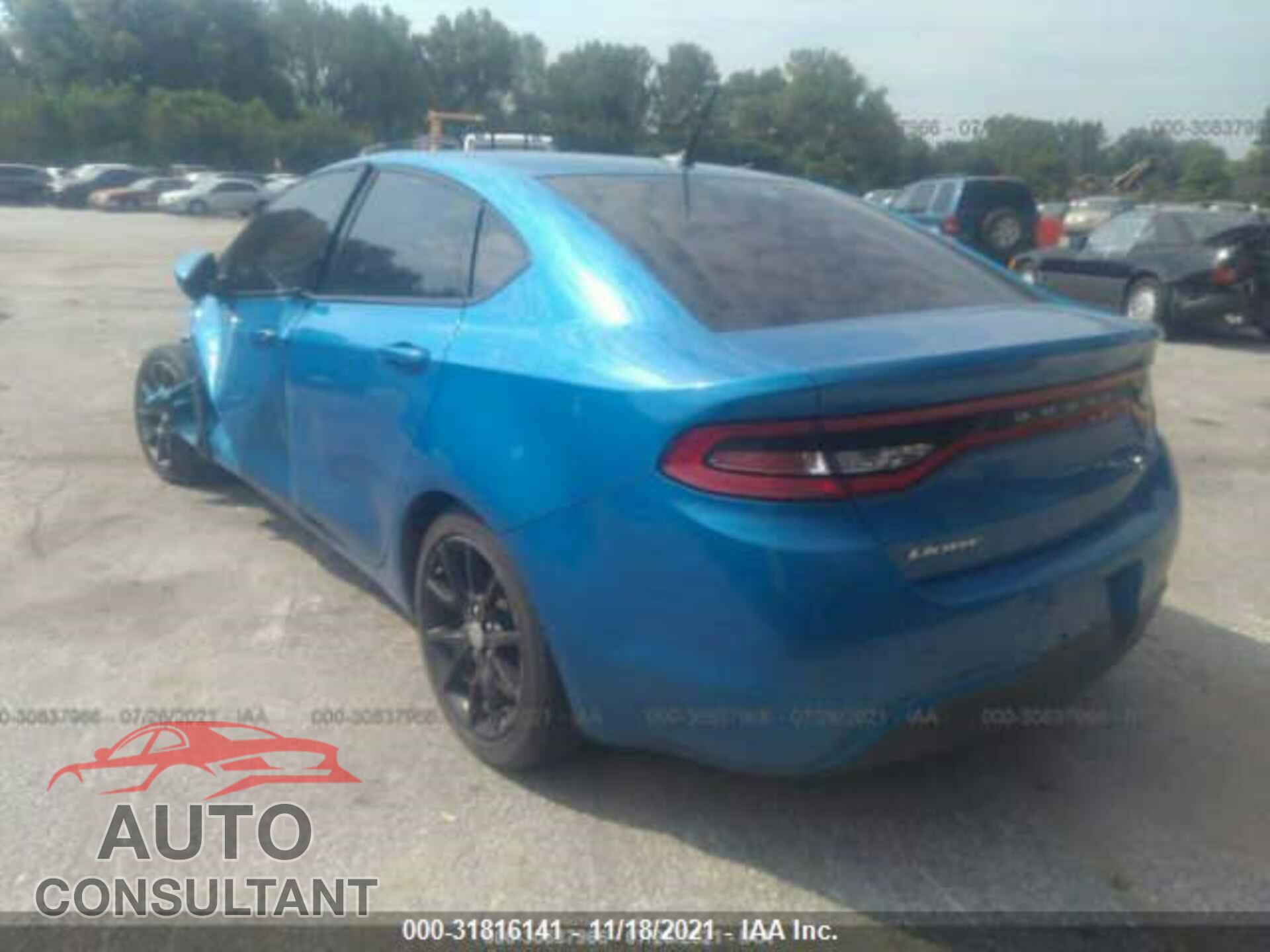 DODGE DART 2015 - 1C3CDFAA0FD406409