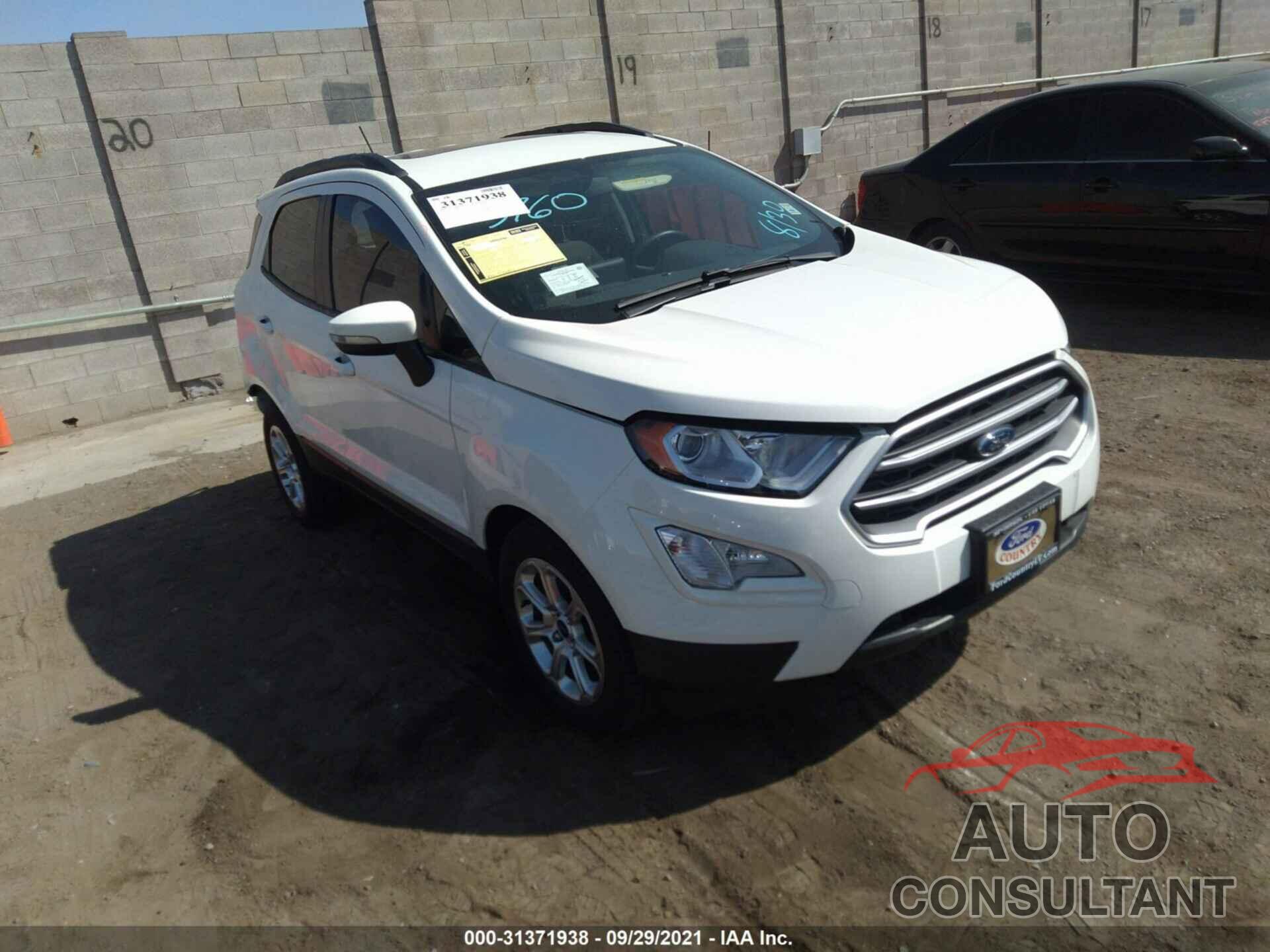 FORD ECOSPORT 2020 - MAJ3S2GE1LC390779