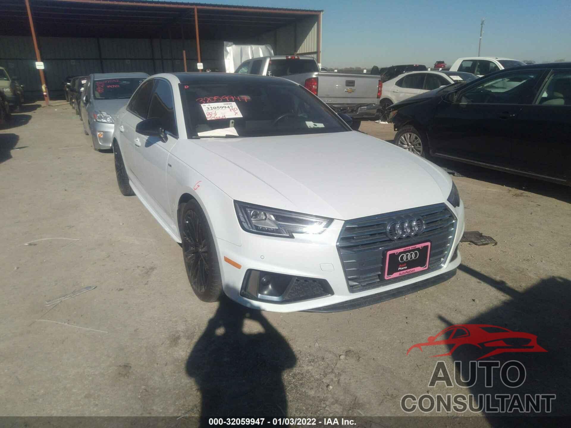 AUDI A4 2019 - WAUENAF41KN013687