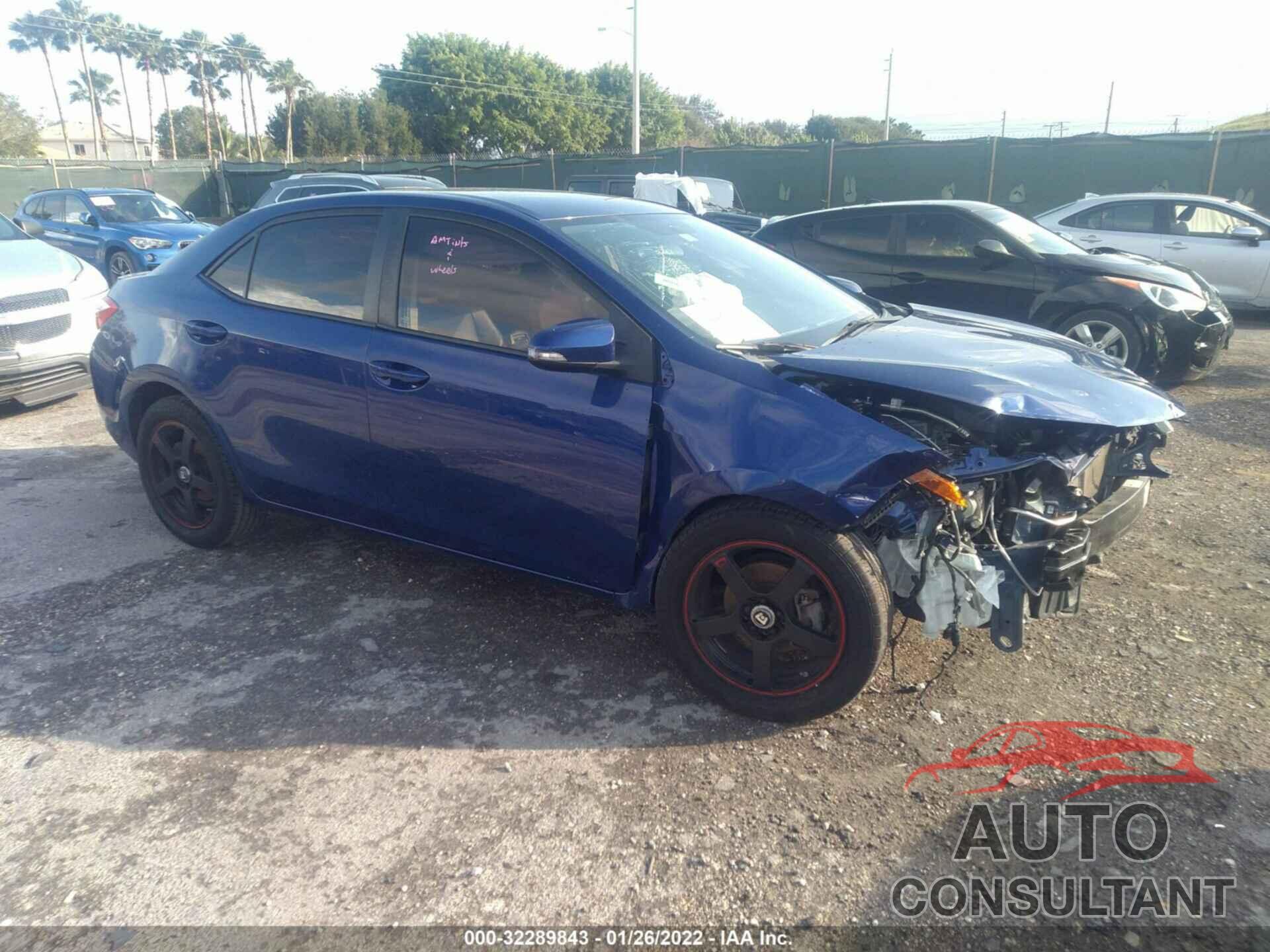 TOYOTA COROLLA 2016 - 2T1BURHEXGC723419