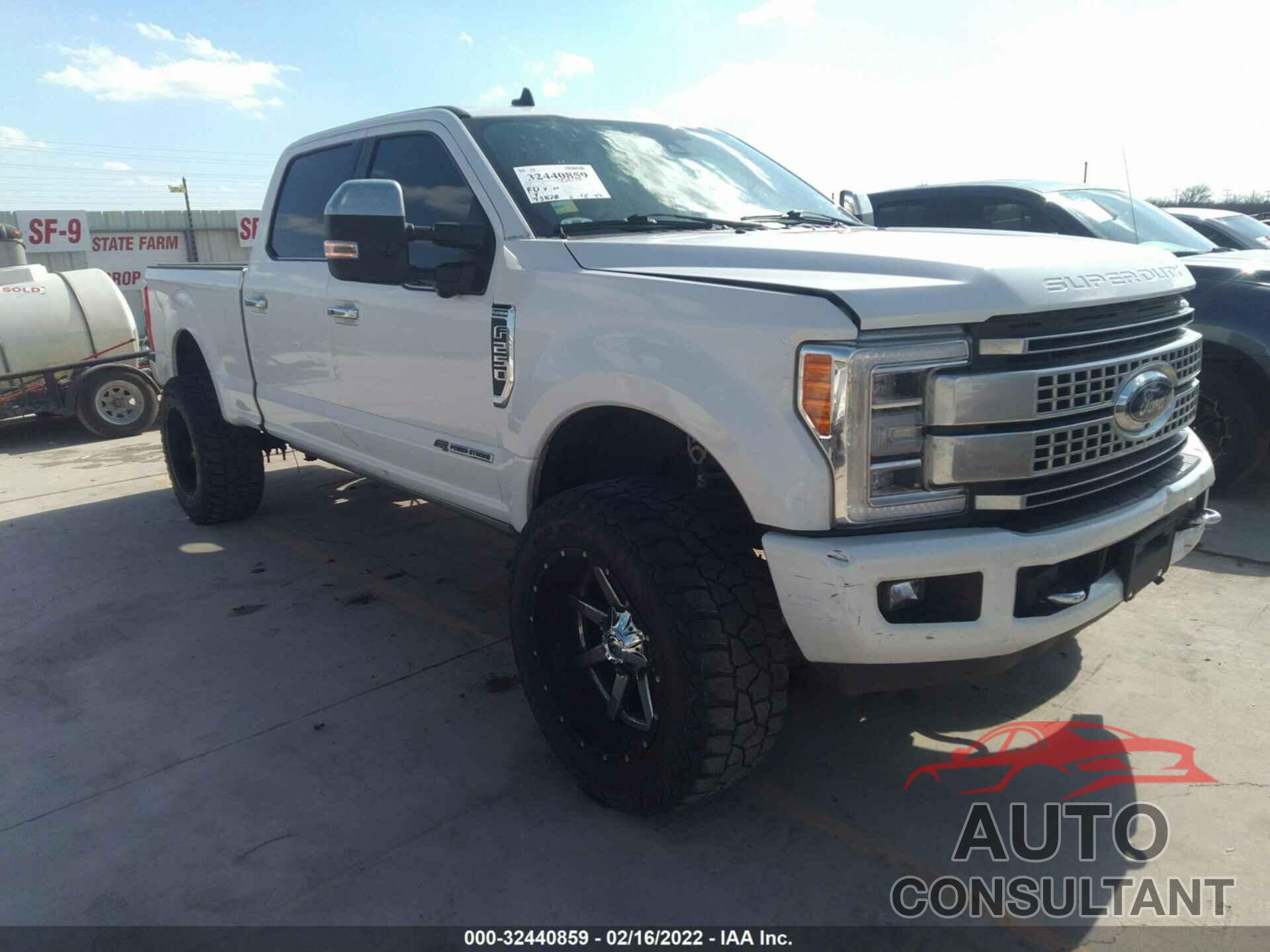 FORD SUPER DUTY F-250 SRW 2019 - 1FT7W2BT4KED25658