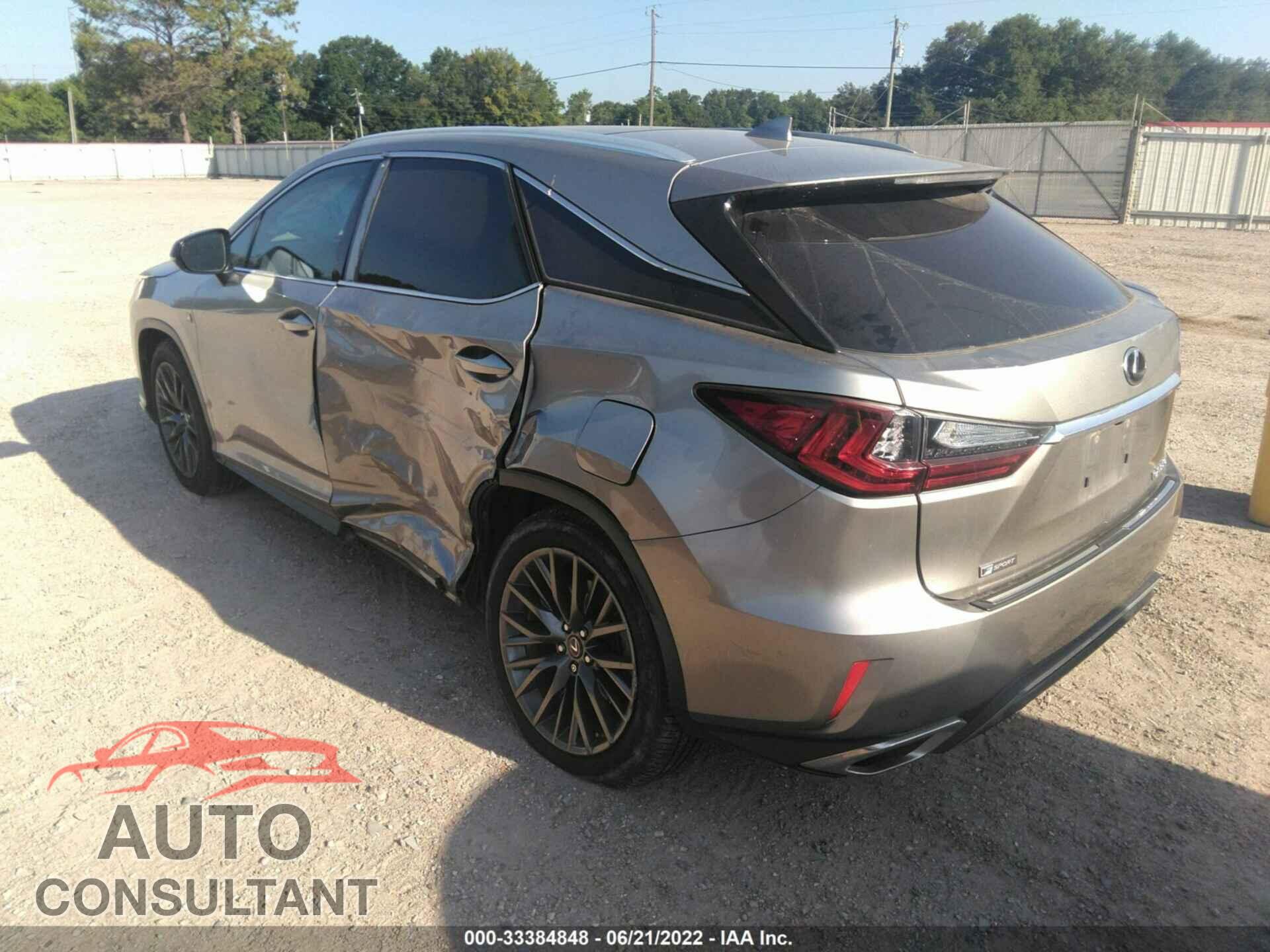 LEXUS RX 2017 - 2T2BZMCA7HC085958
