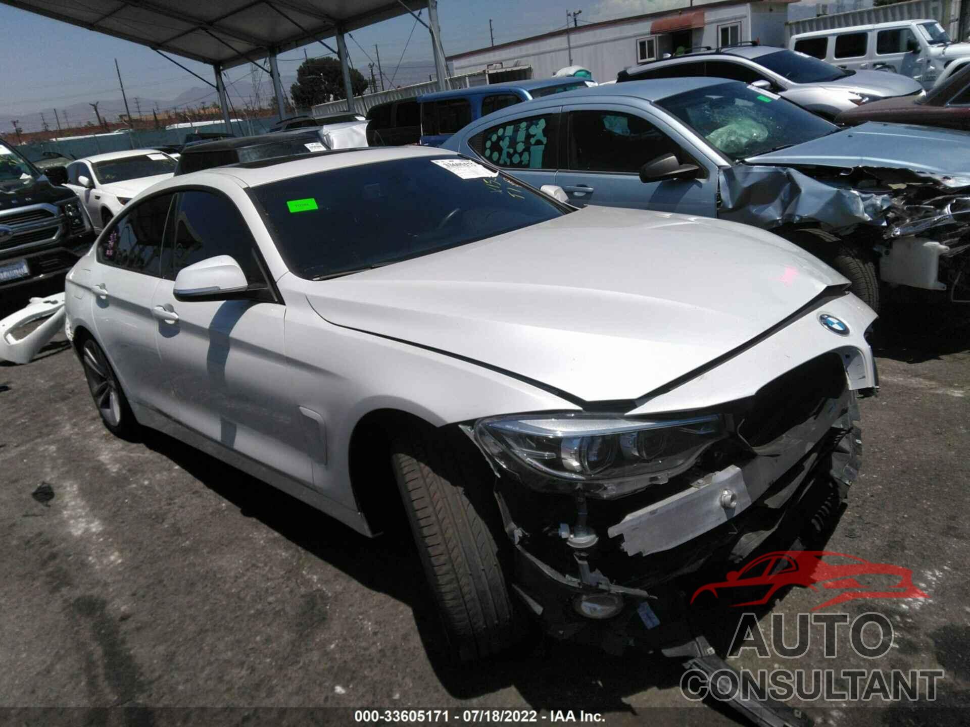 BMW 4 SERIES 2018 - WBA4J1C57JBM11152