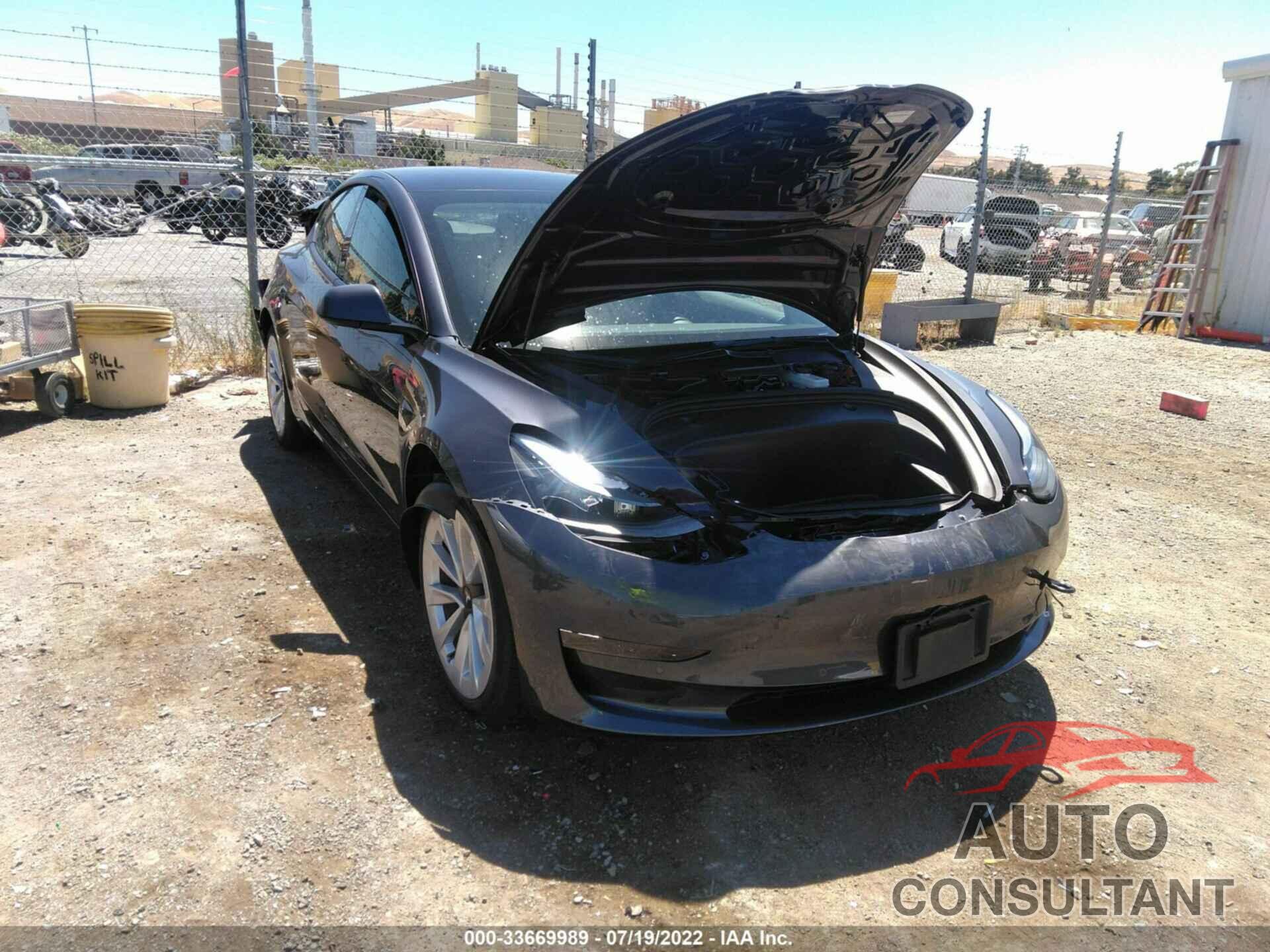 TESLA MODEL 3 2022 - 5YJ3E1EB2NF234258