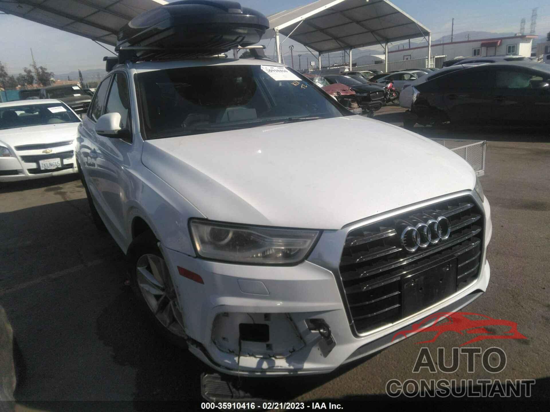 AUDI Q3 2016 - WA1BFCFS6GR004572