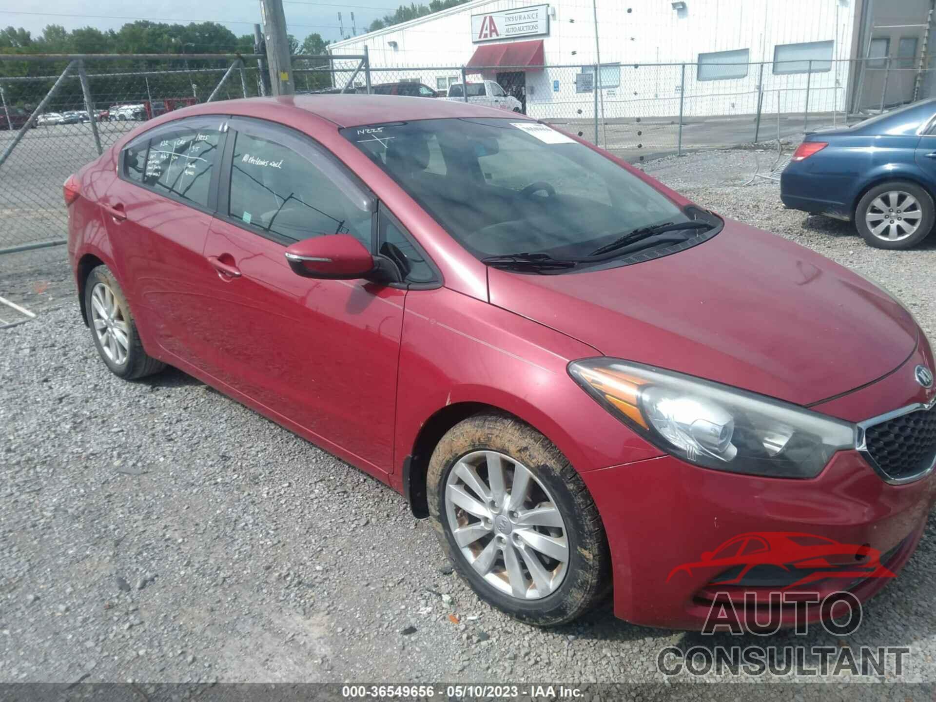 KIA FORTE 2014 - KNAFX4A65E5194905