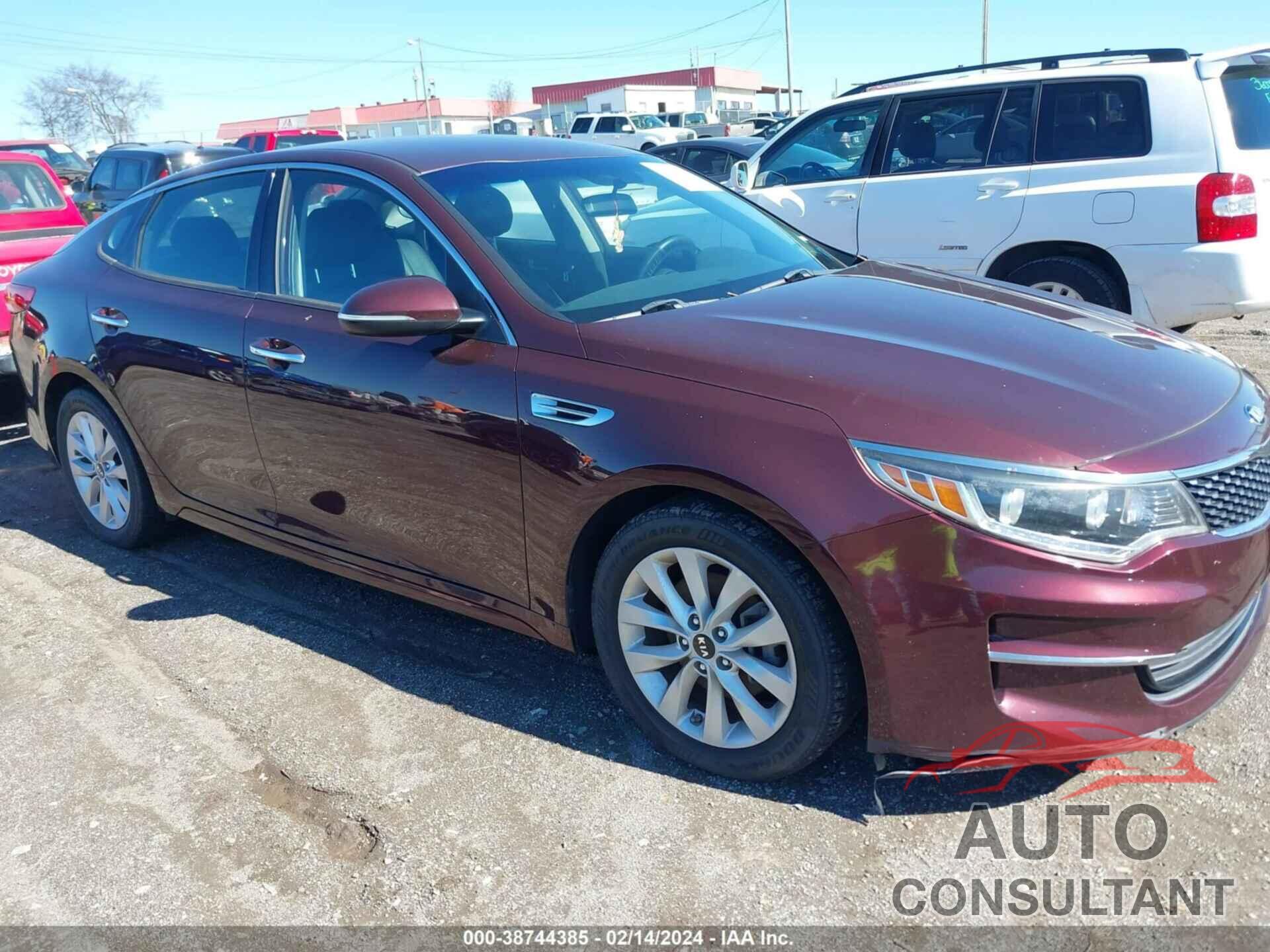 KIA OPTIMA 2016 - 5XXGU4L33GG106127