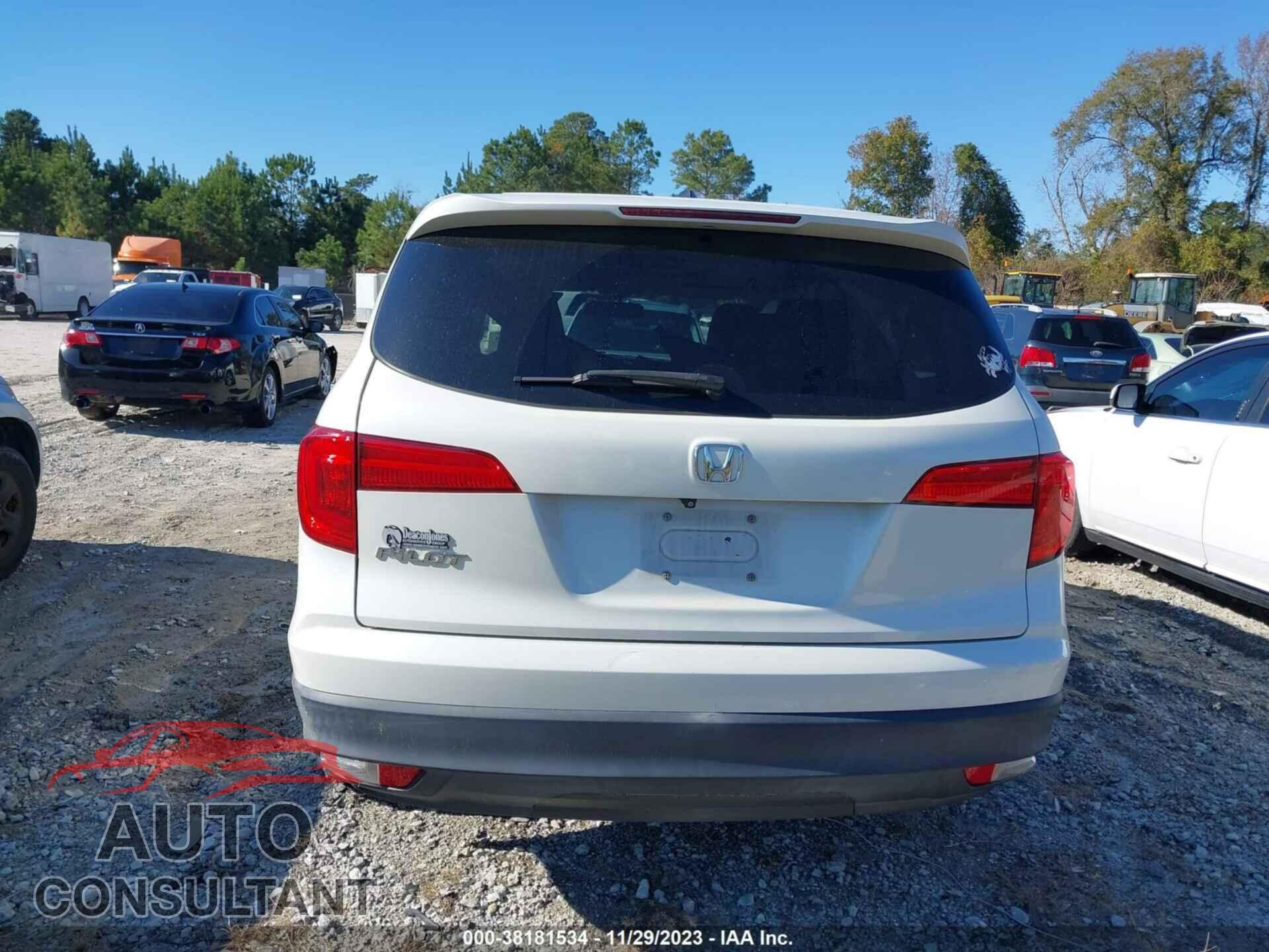 HONDA PILOT 2016 - 5FNYF5H83GB025656