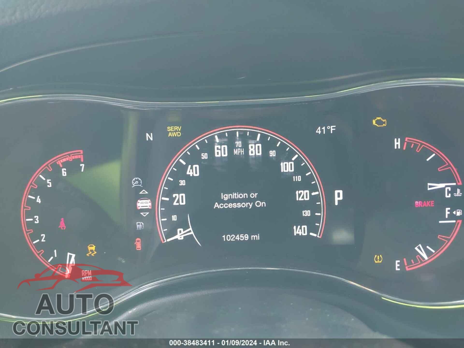 DODGE DURANGO 2017 - 1C4SDJCTXHC652823