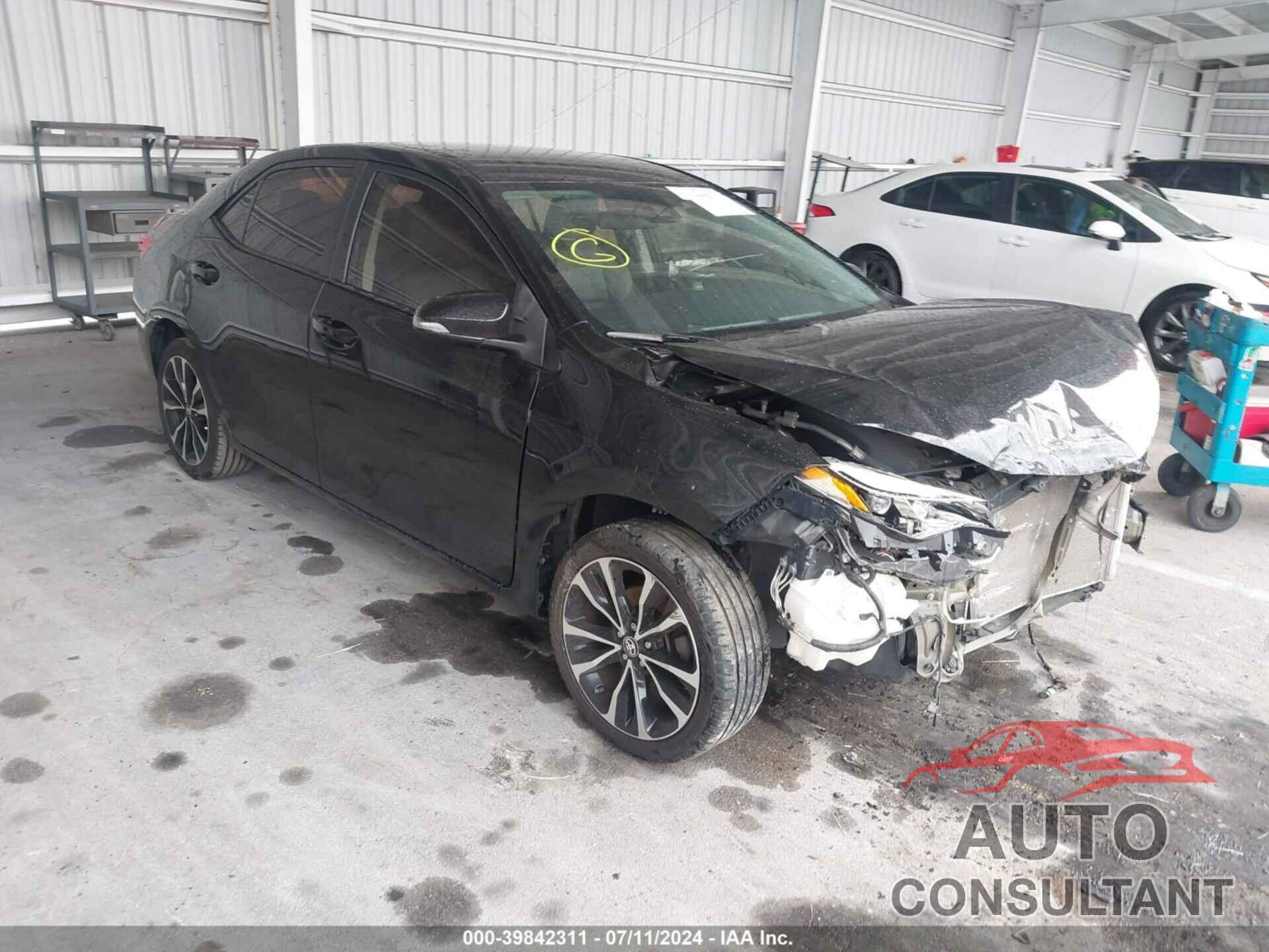TOYOTA COROLLA 2019 - 5YFBURHE6KP867705