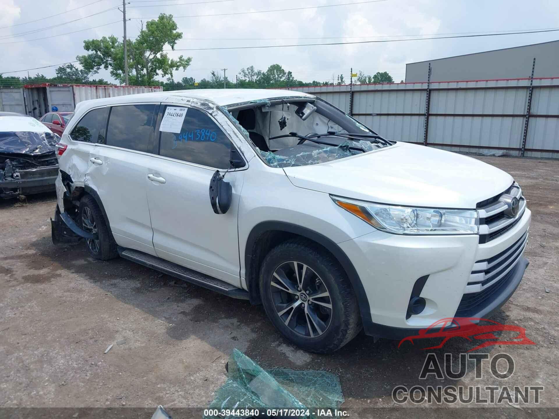 TOYOTA HIGHLANDER 2018 - 5TDZZRFH5JS250220