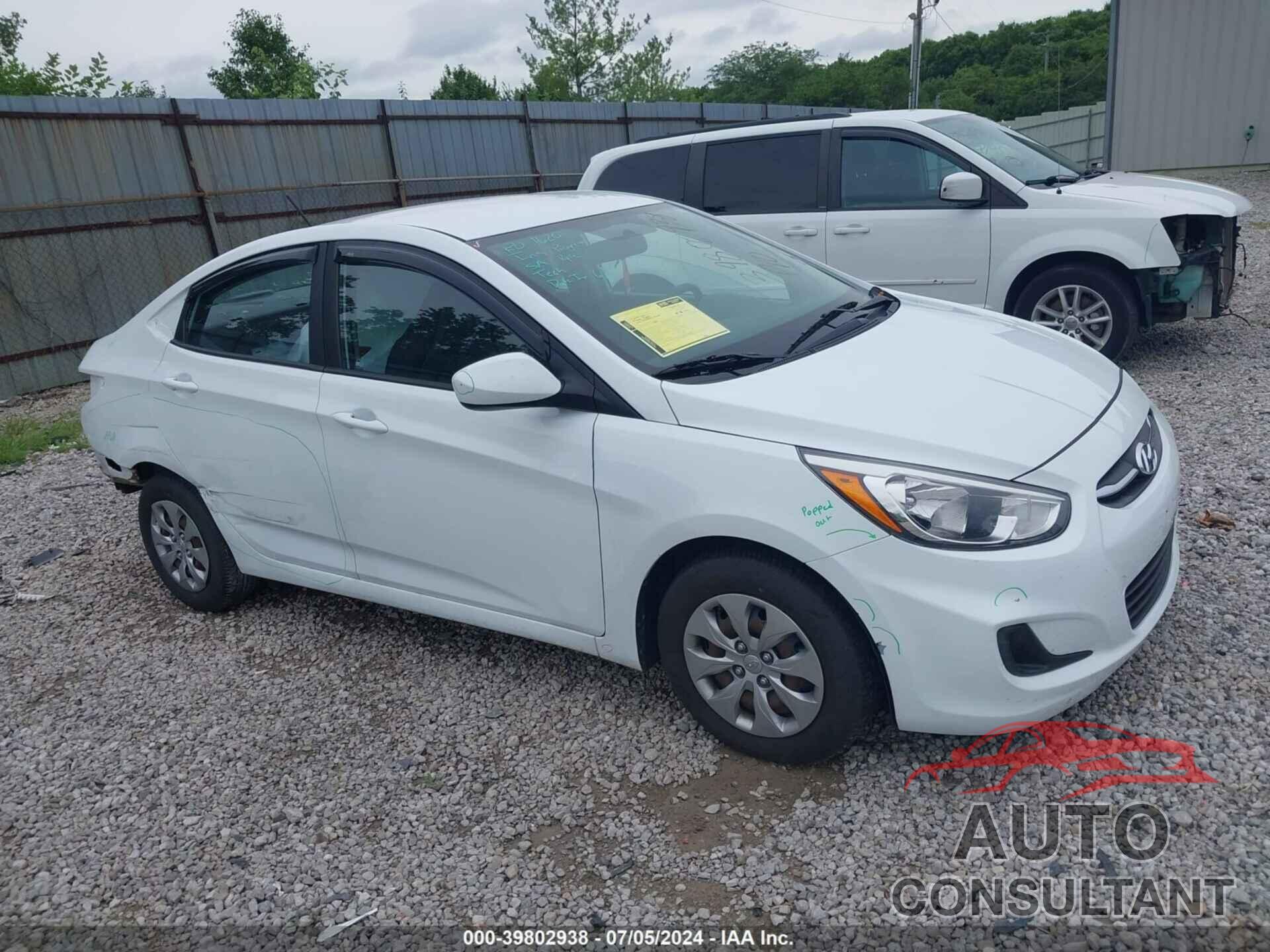 HYUNDAI ACCENT 2017 - KMHCT4AE0HU273137