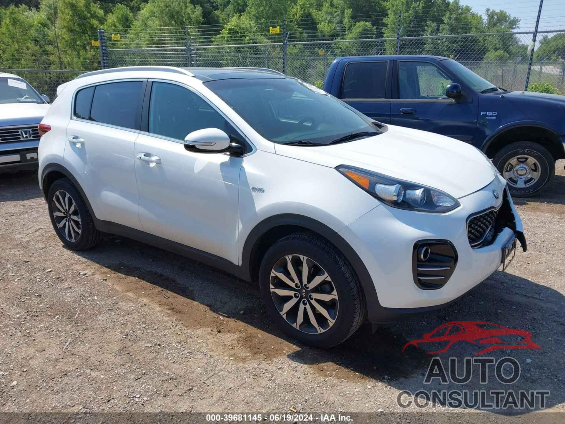 KIA SPORTAGE 2017 - KNDPNCAC1H7255463