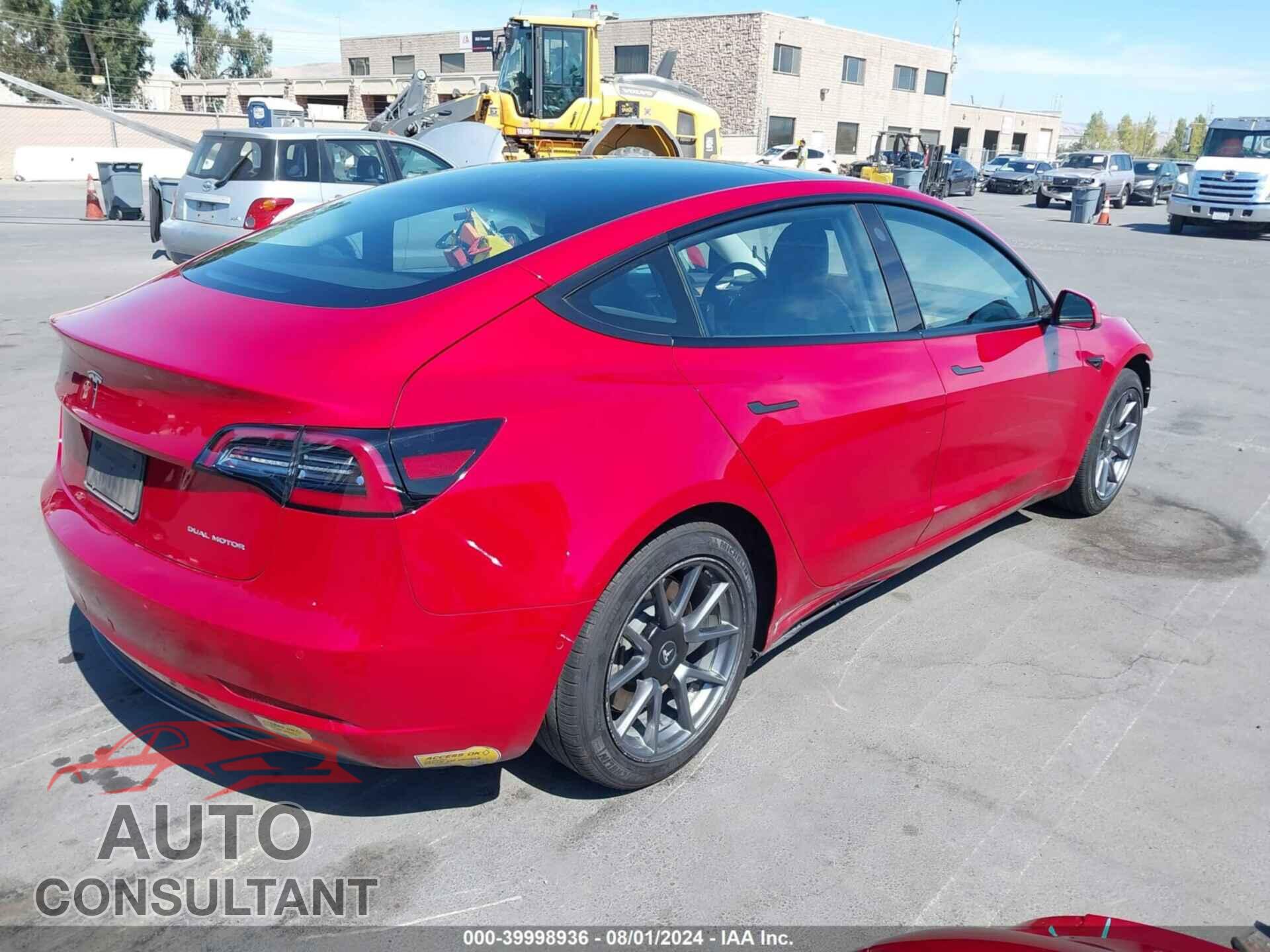 TESLA MODEL 3 2022 - 5YJ3E1EB8NF137078