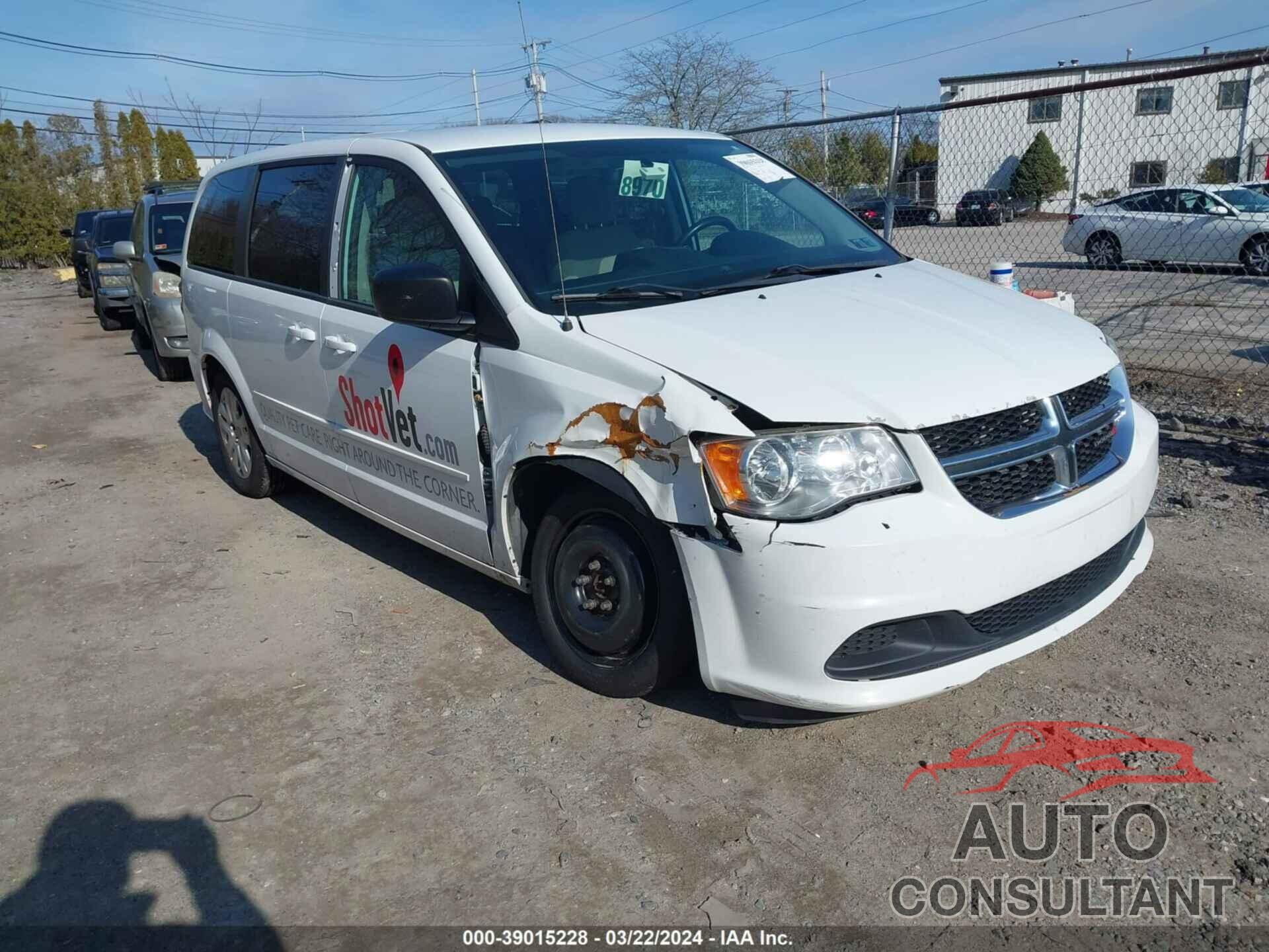 DODGE GRAND CARAVAN 2016 - 2C4RDGBG5GR325046