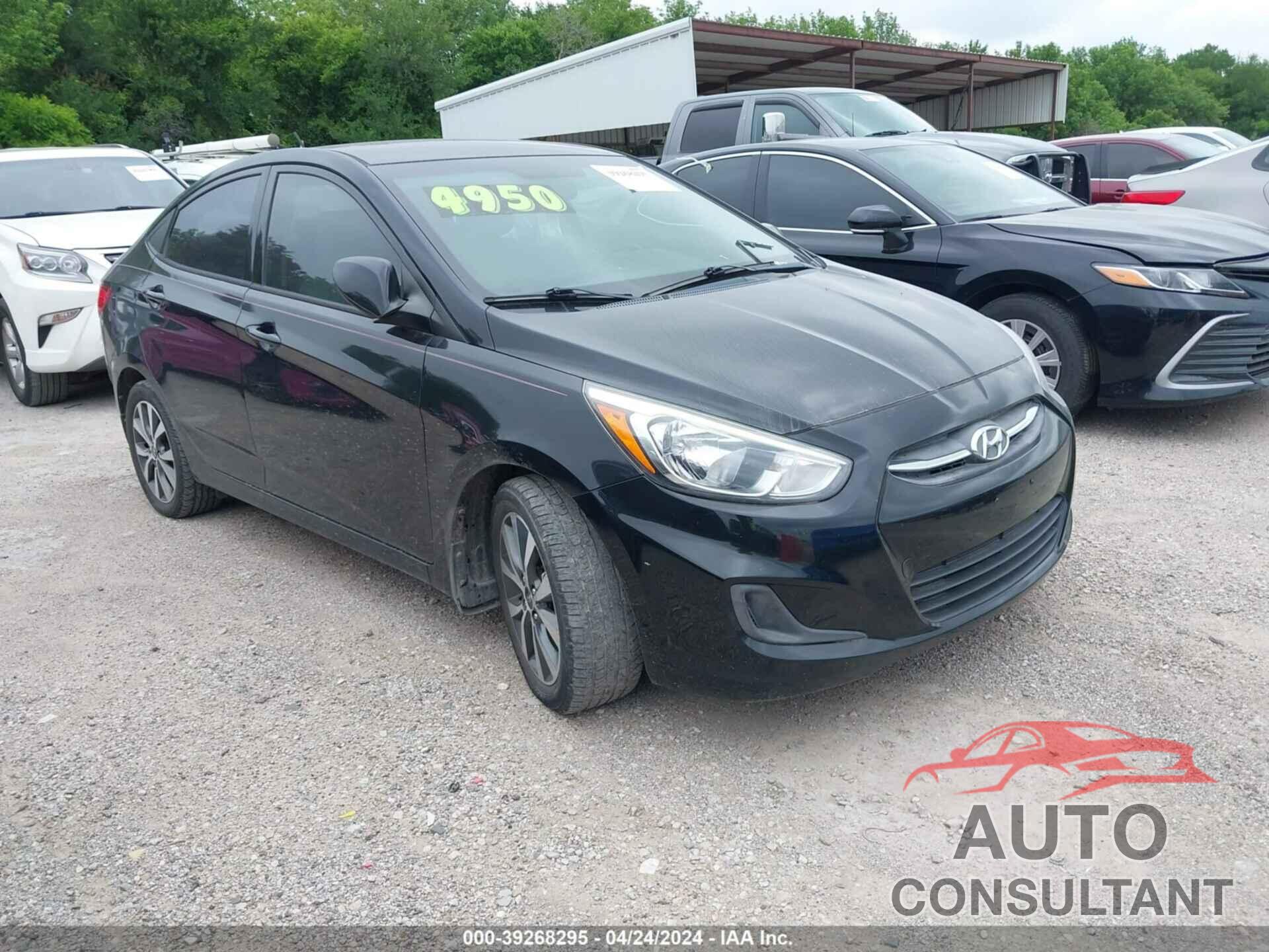 HYUNDAI ACCENT 2017 - KMHCT4AE9HU353908