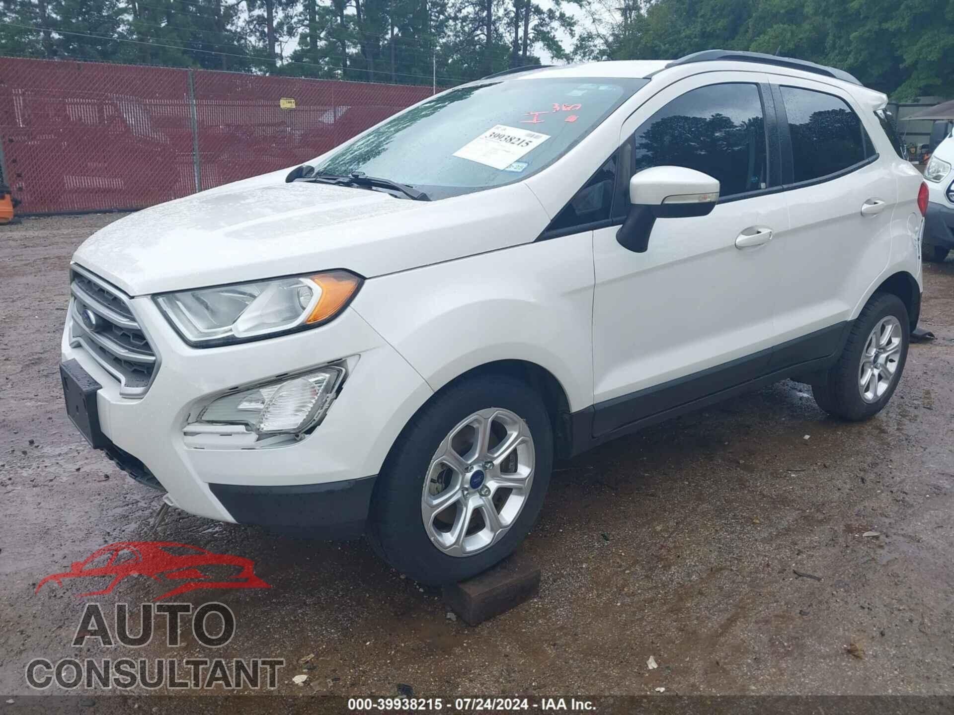 FORD ECOSPORT 2018 - MAJ3P1TE2JC194574