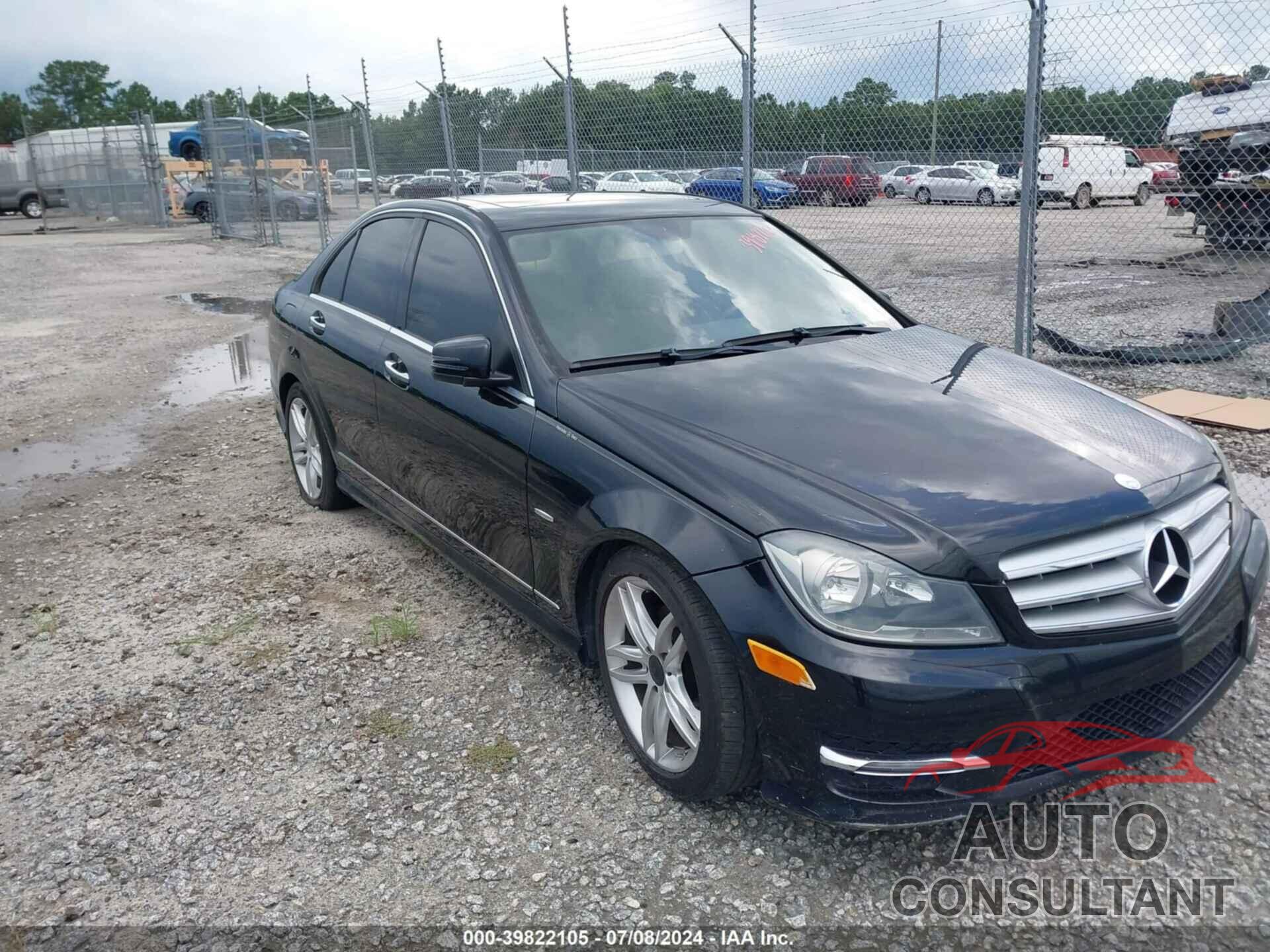 MERCEDES-BENZ C 250 2012 - WDDGF4HB9CR194933