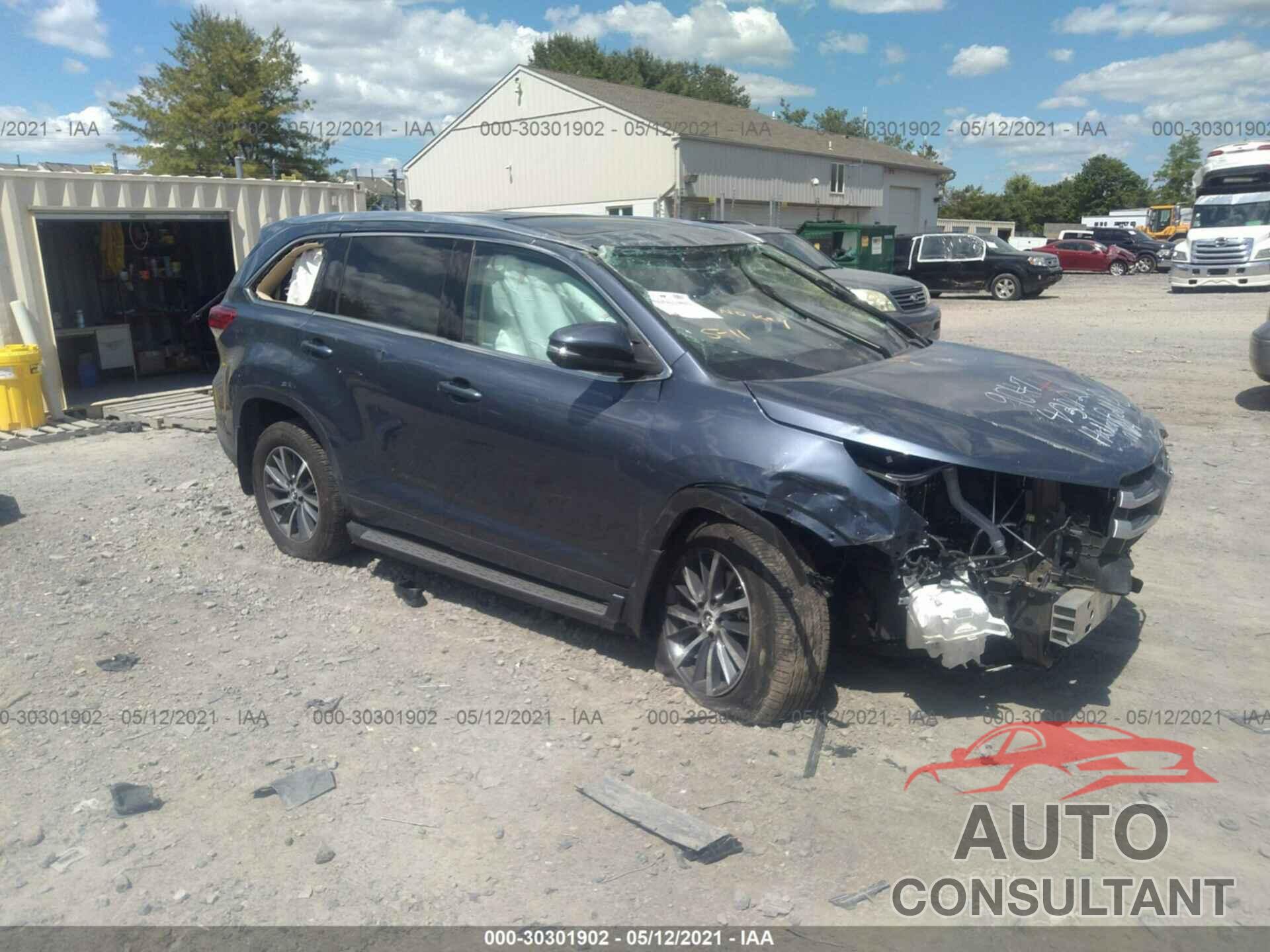 TOYOTA HIGHLANDER 2017 - 5TDJZRFHXHS441073