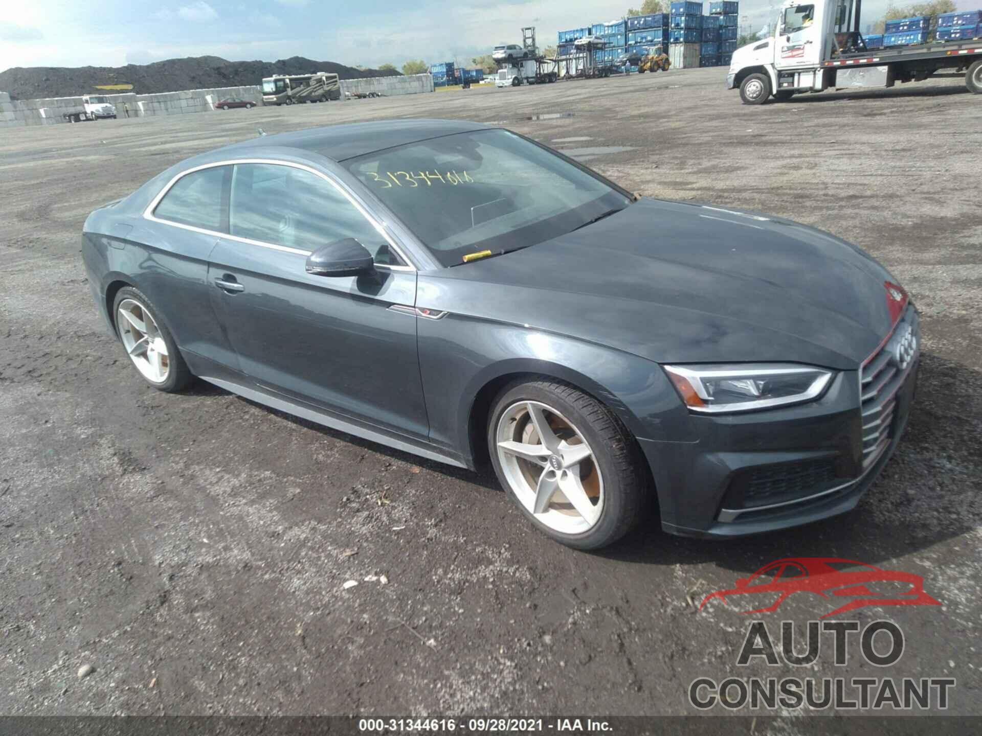 AUDI A5 COUPE 2018 - WAUTNAF51JA134502