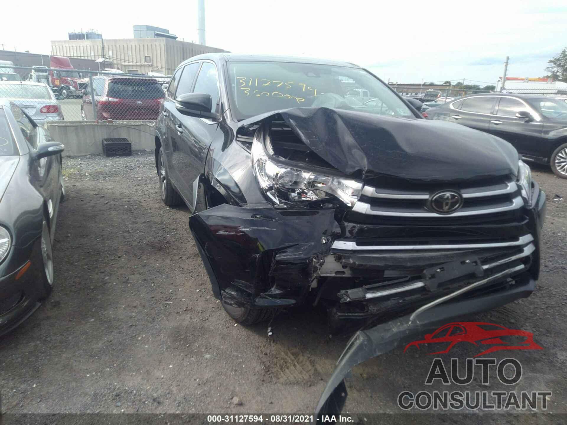 TOYOTA HIGHLANDER 2017 - 5TDBZRFH6HS435551
