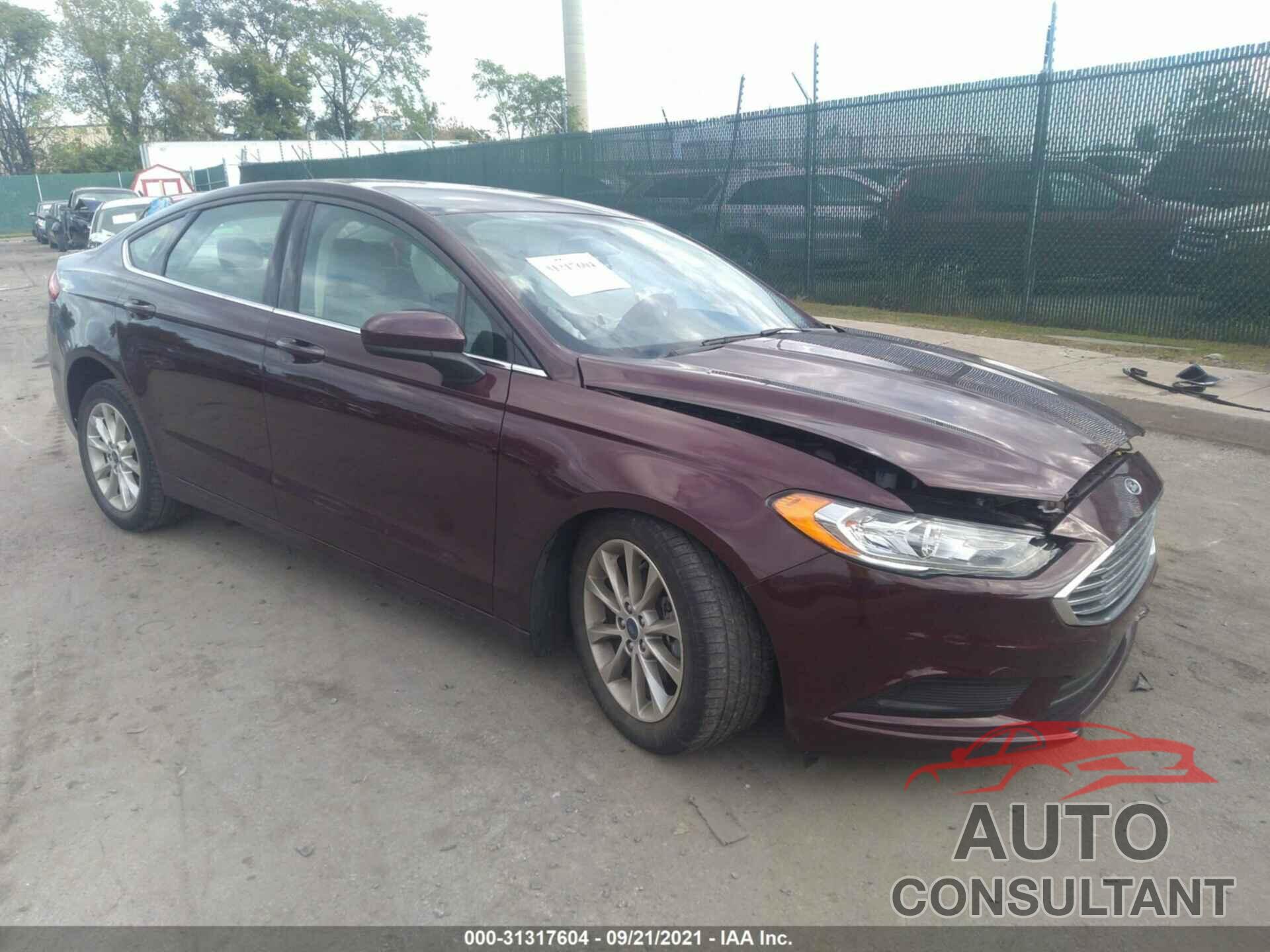 FORD FUSION 2017 - 3FA6P0H75HR102564