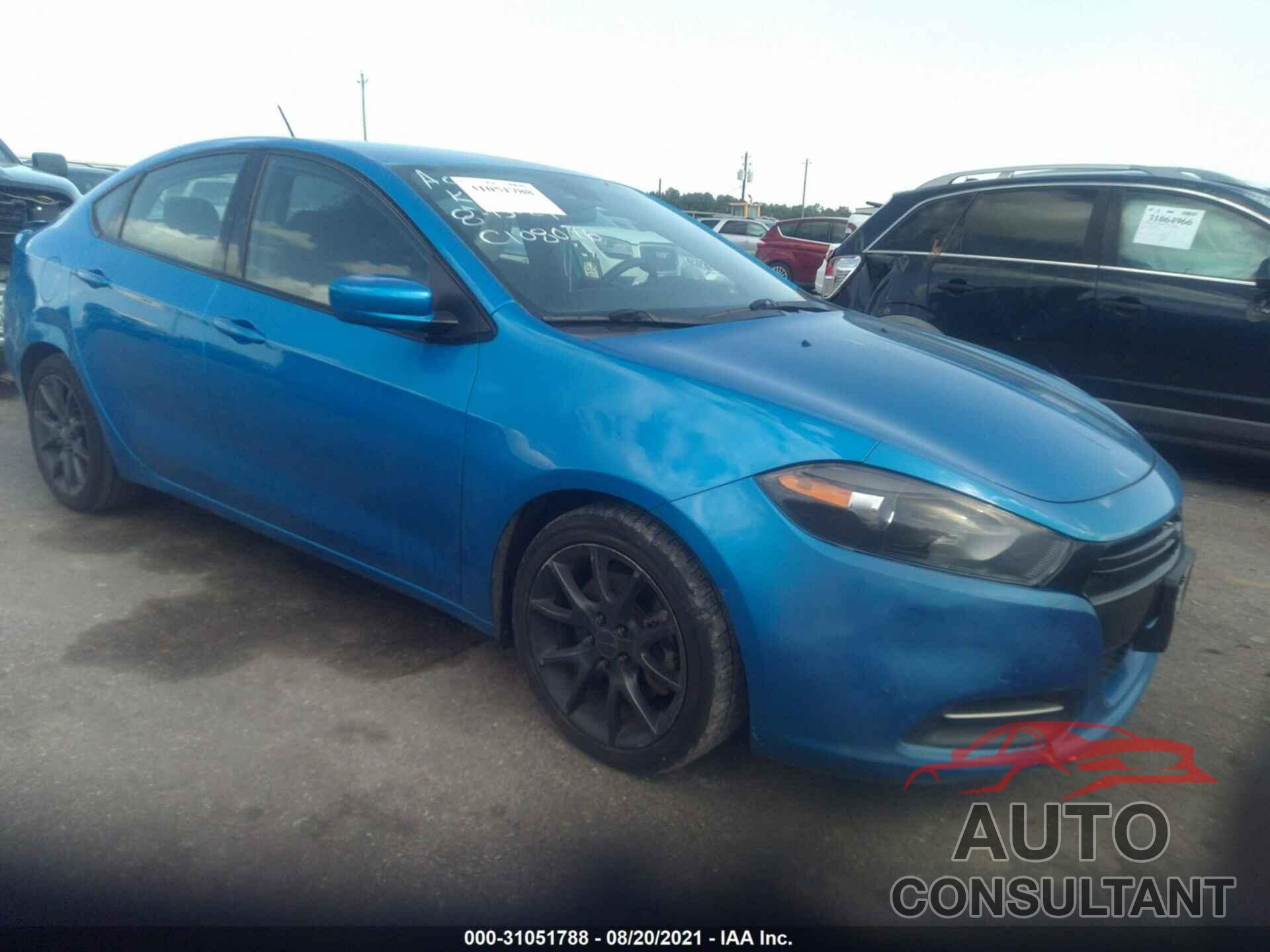 DODGE DART 2016 - 1C3CDFAA2GD549296