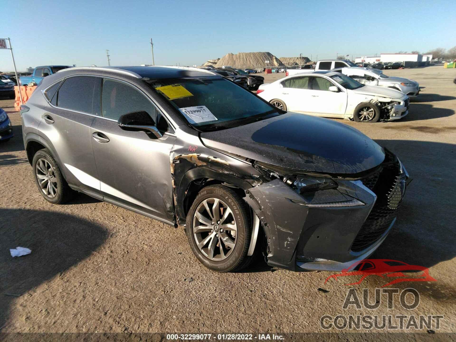 LEXUS NX 2017 - JTJYARBZ9H2075552