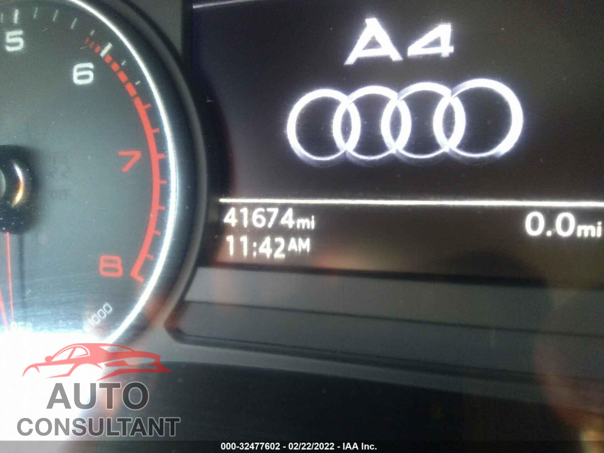 AUDI A4 2017 - WAUGMAF45HA178752