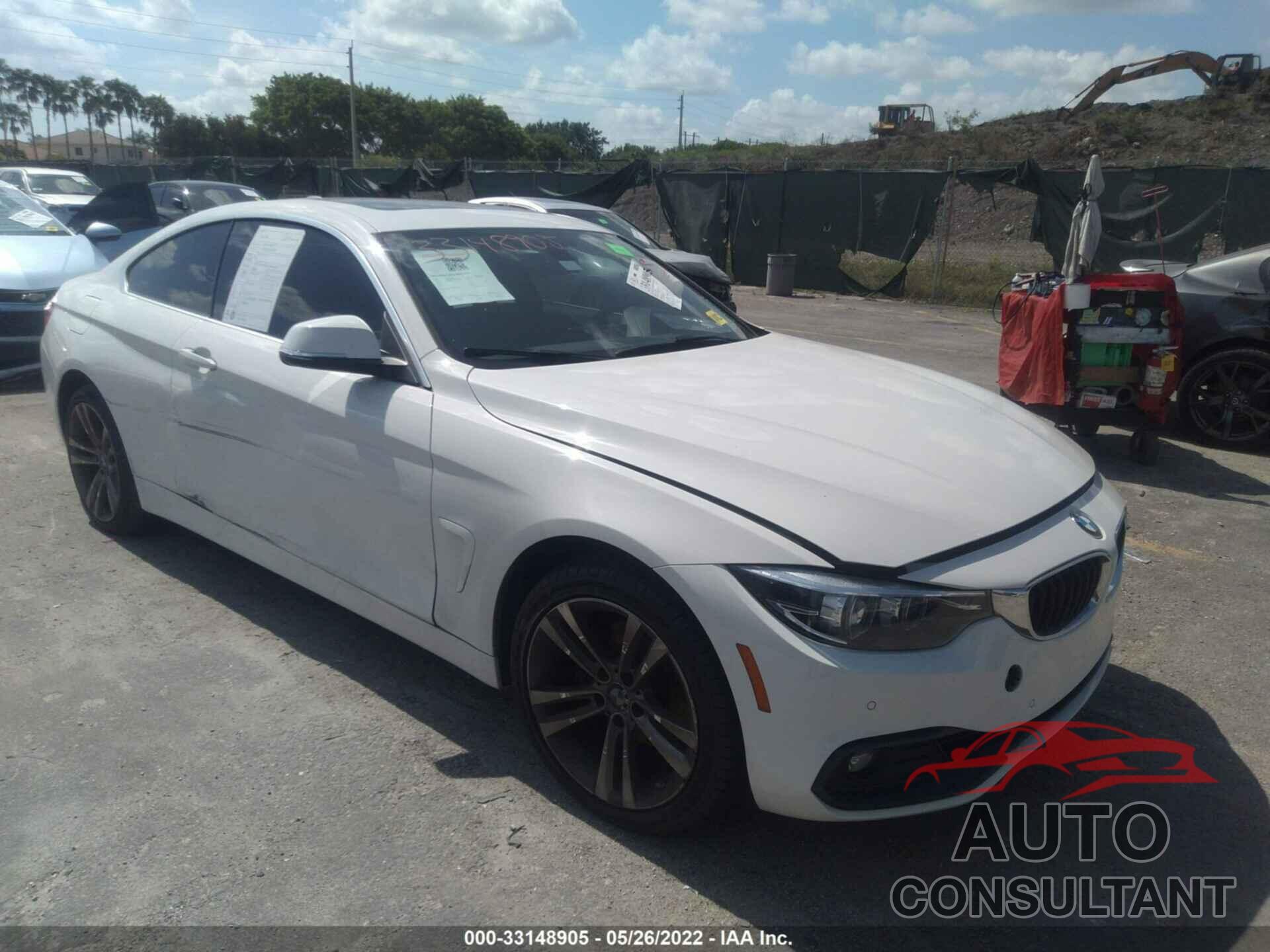 BMW 4 SERIES 2018 - WBA4W5C50JAA49487