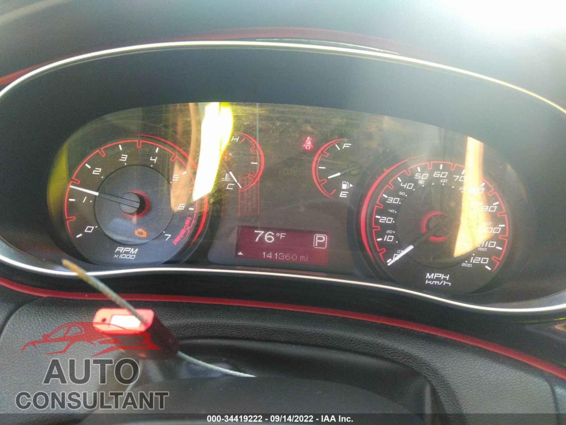 DODGE DART 2015 - 1C3CDFBB2FD420562
