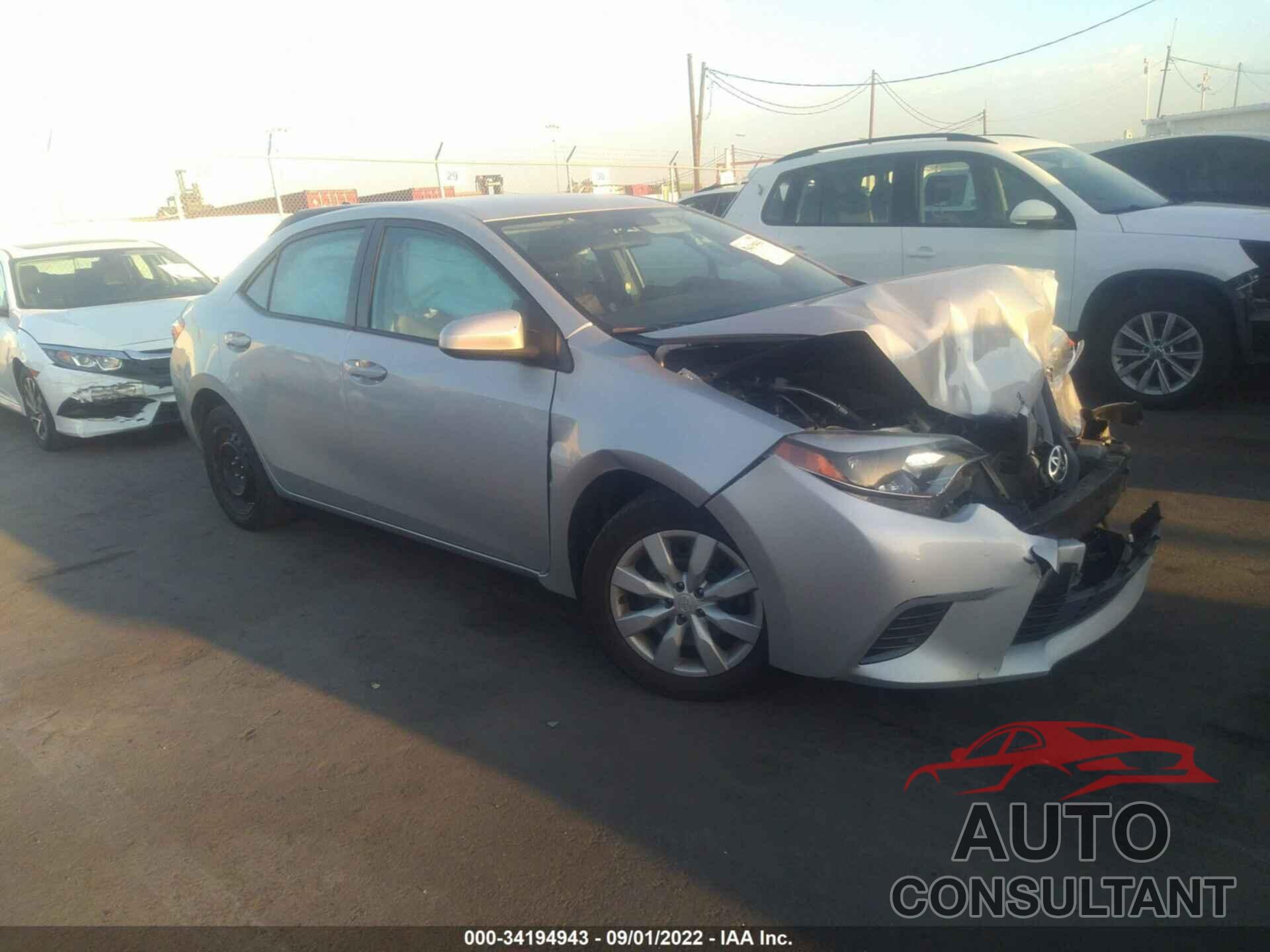 TOYOTA COROLLA 2016 - 5YFBURHE7GP534095