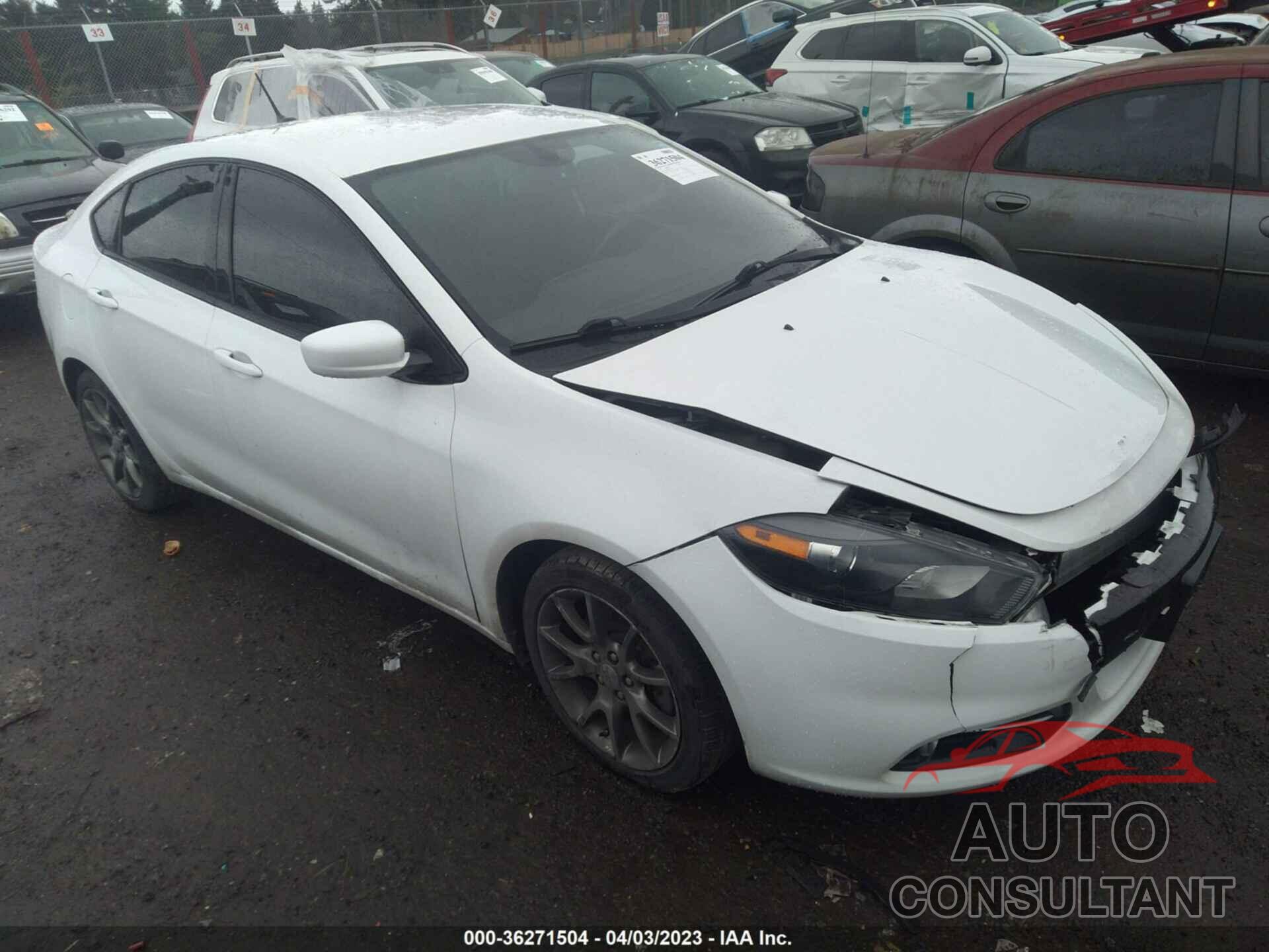 DODGE DART 2015 - 1C3CDFBB3FD165372