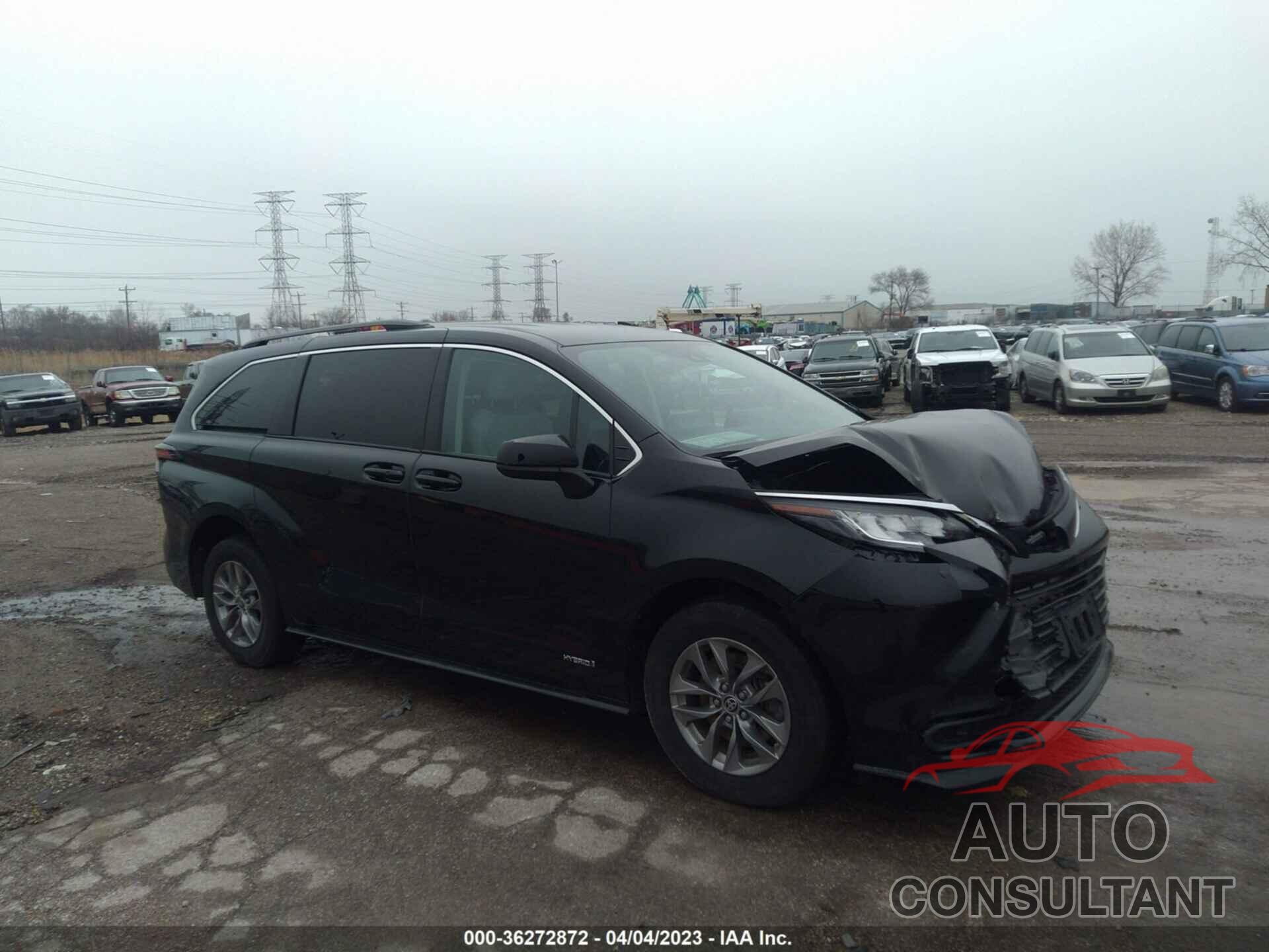 TOYOTA SIENNA 2021 - 5TDKRKEC7MS063046