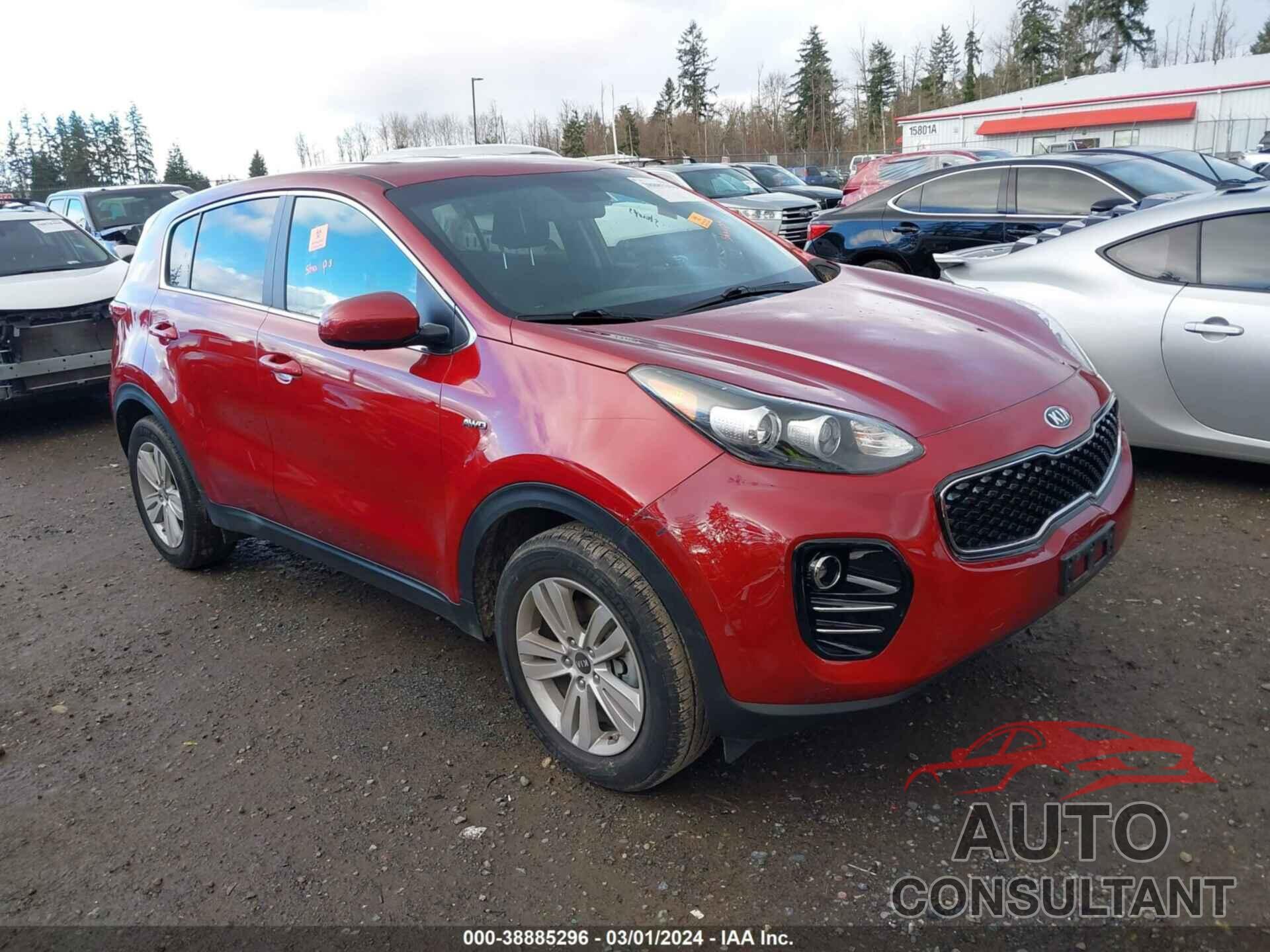 KIA SPORTAGE 2018 - KNDPMCAC0J7472155