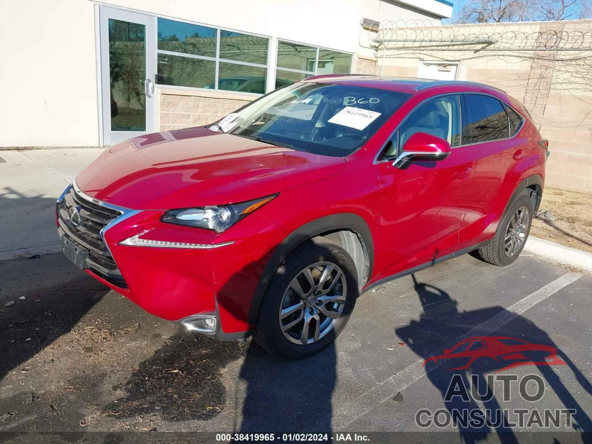 LEXUS NX 200T 2016 - JTJYARBZ6G2037212