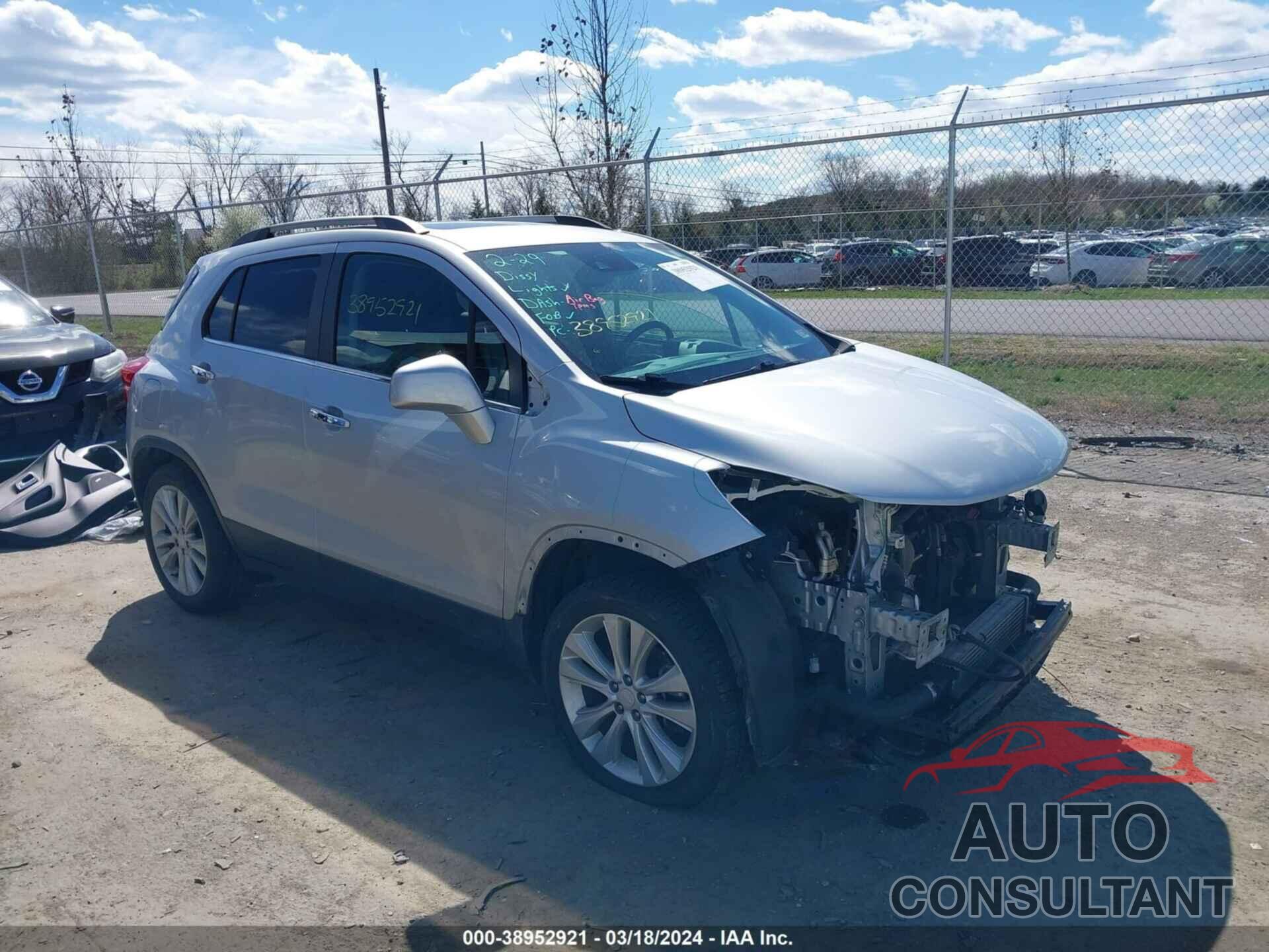 CHEVROLET TRAX 2017 - 3GNCJRSB3HL197247