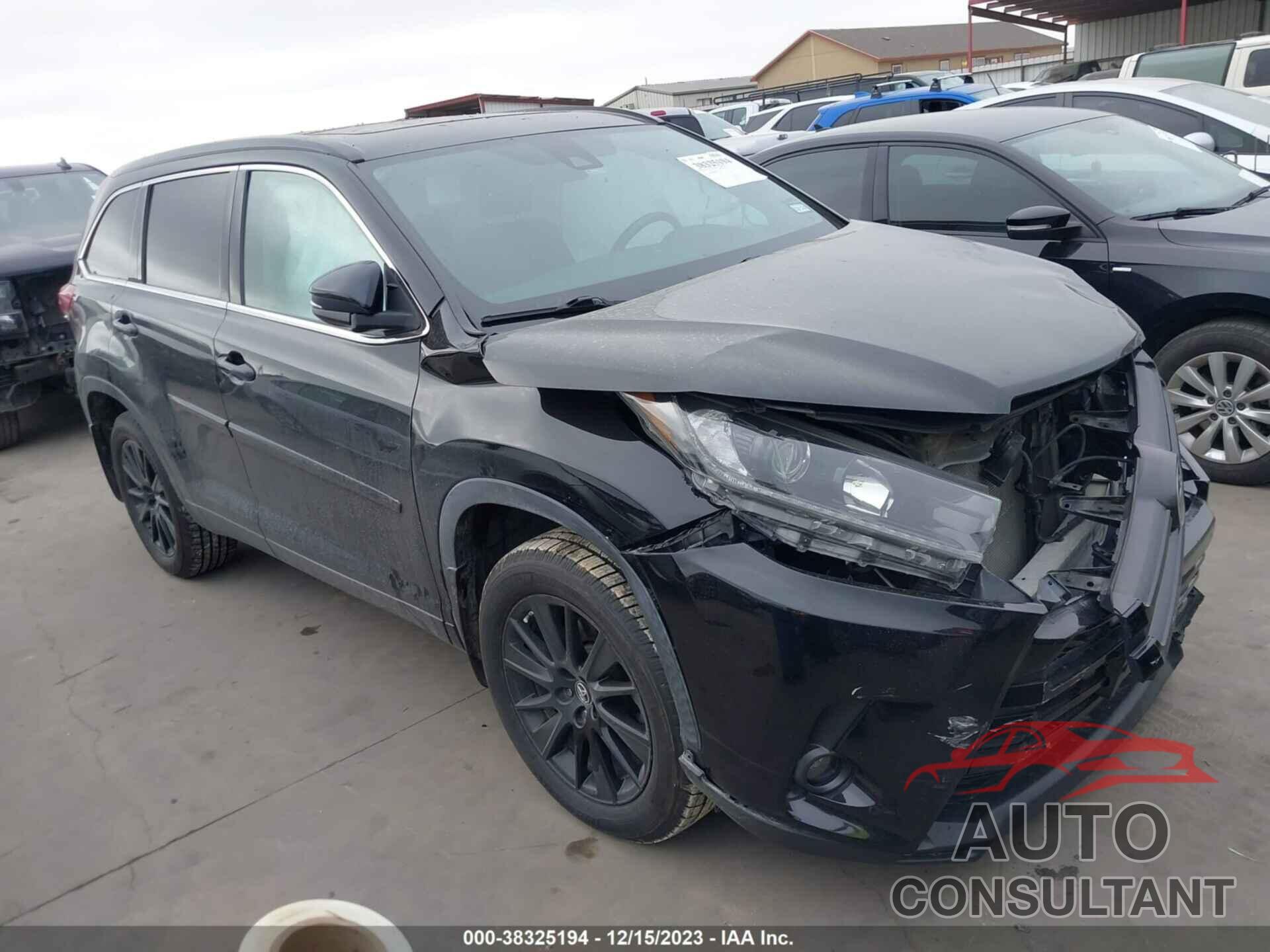 TOYOTA HIGHLANDER 2019 - 5TDJZRFH4KS620278