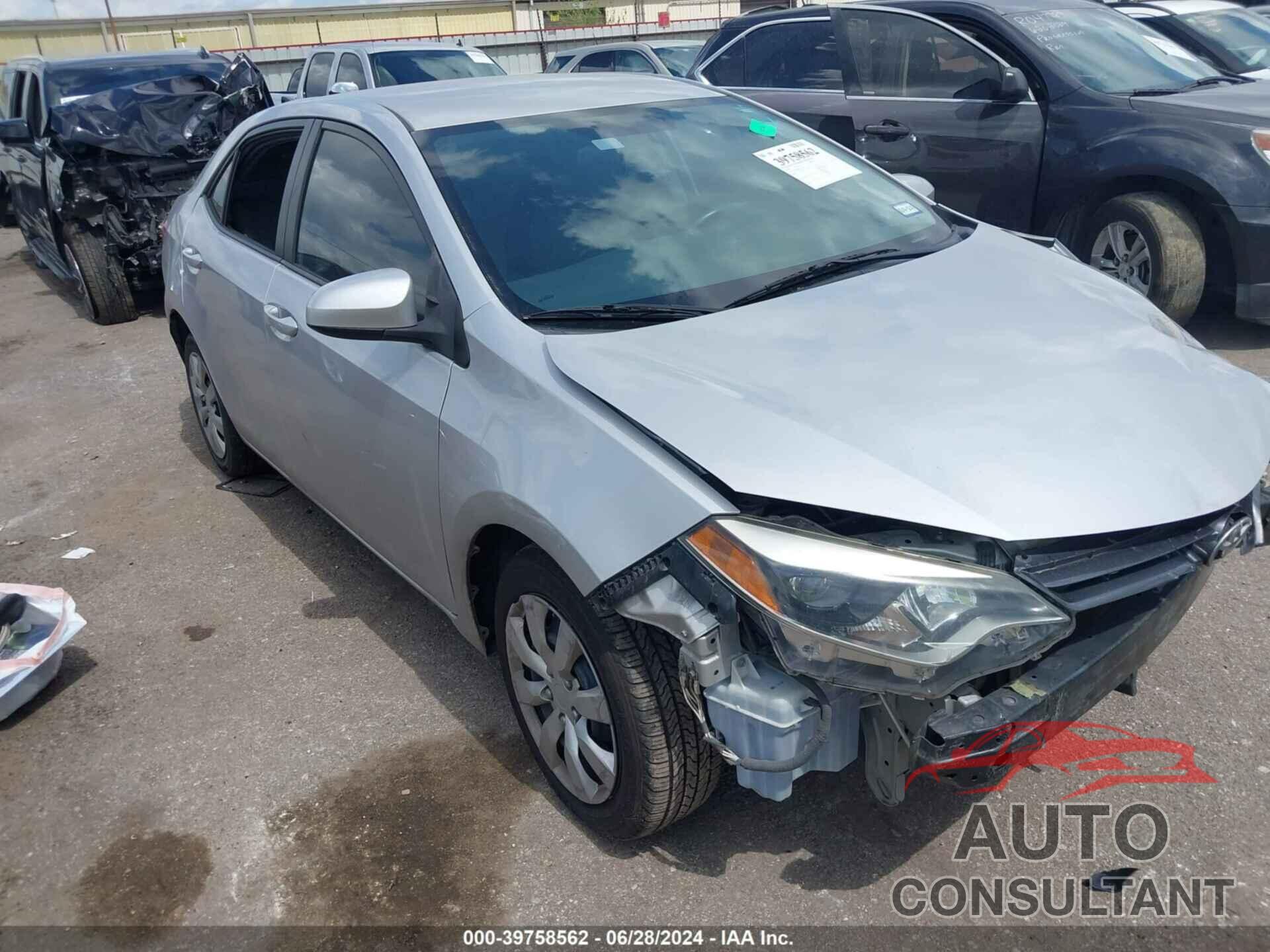 TOYOTA COROLLA 2016 - 5YFBURHE5GP427885