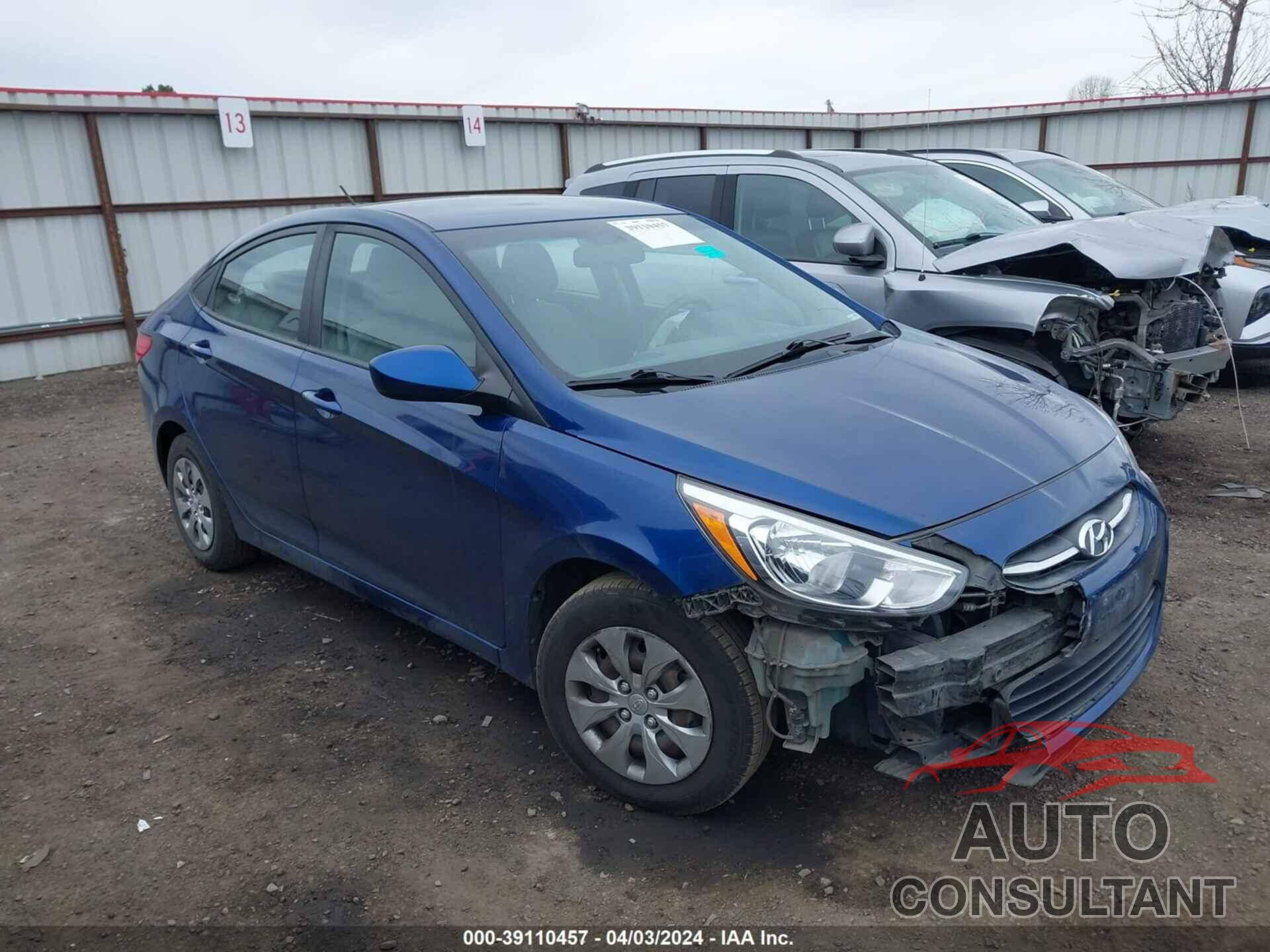 HYUNDAI ACCENT 2017 - KMHCT4AE9HU291796