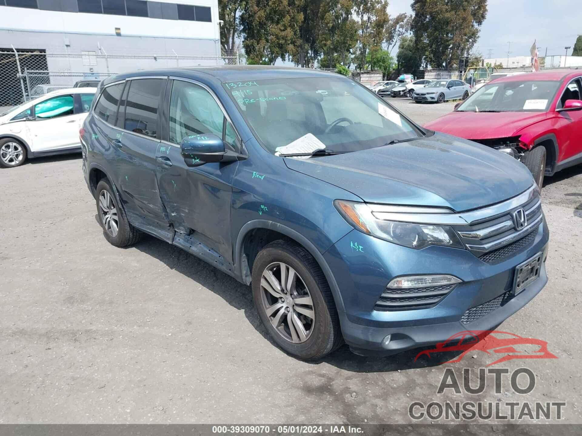 HONDA PILOT 2016 - 5FNYF5H77GB028213