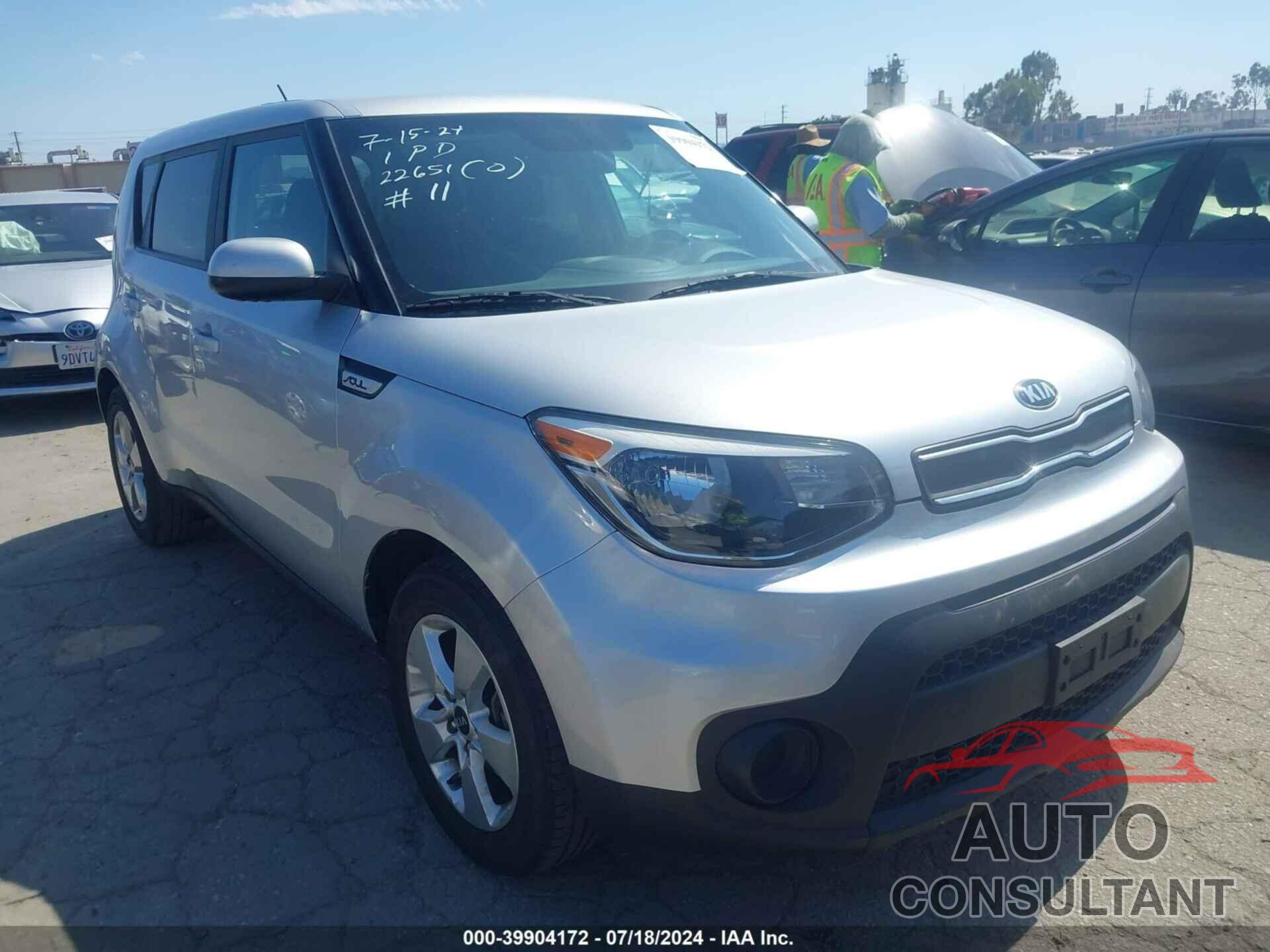 KIA SOUL 2019 - KNDJN2A21K7025050