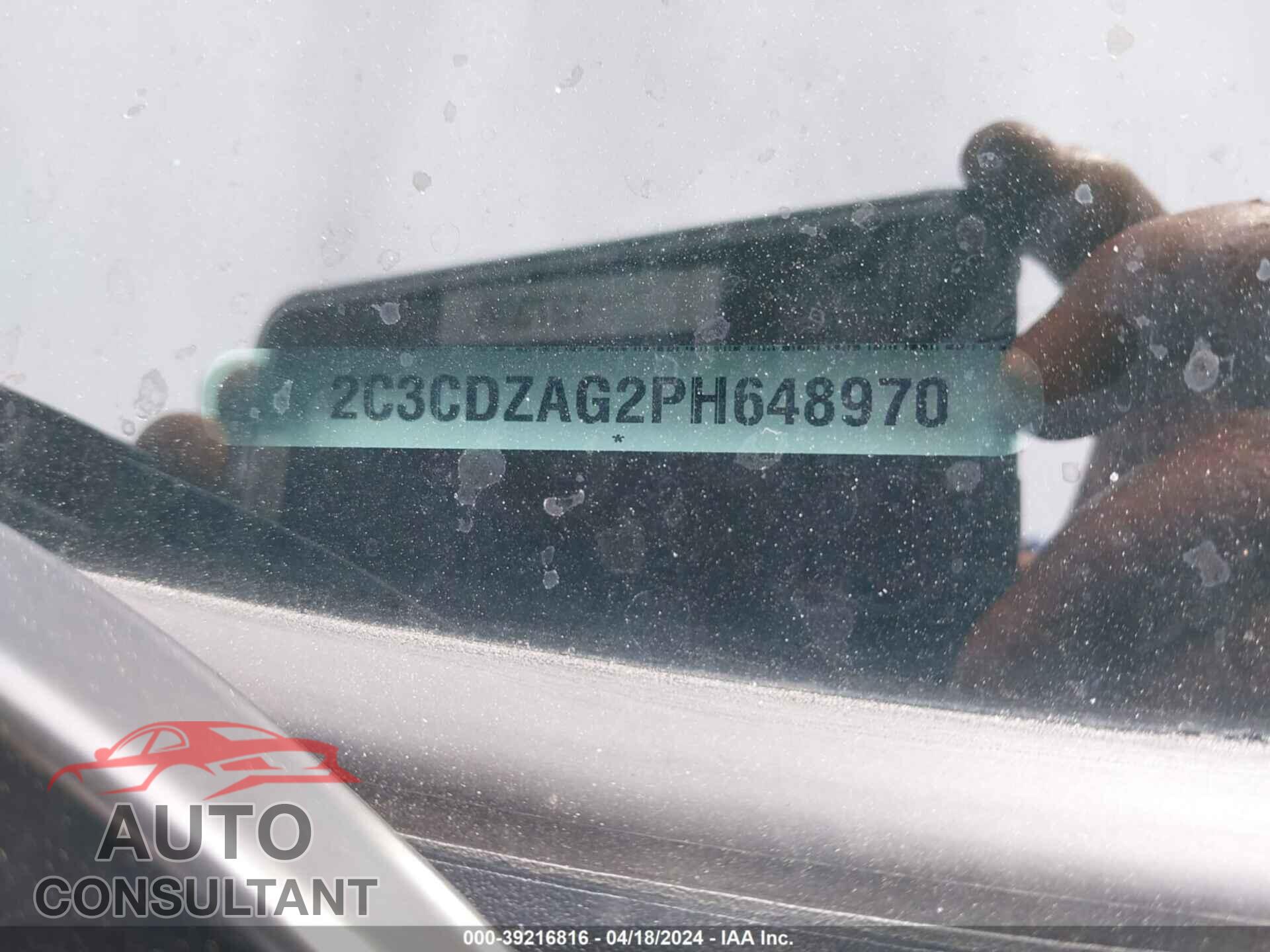 DODGE CHALLENGER 2023 - 2C3CDZAG2PH648970