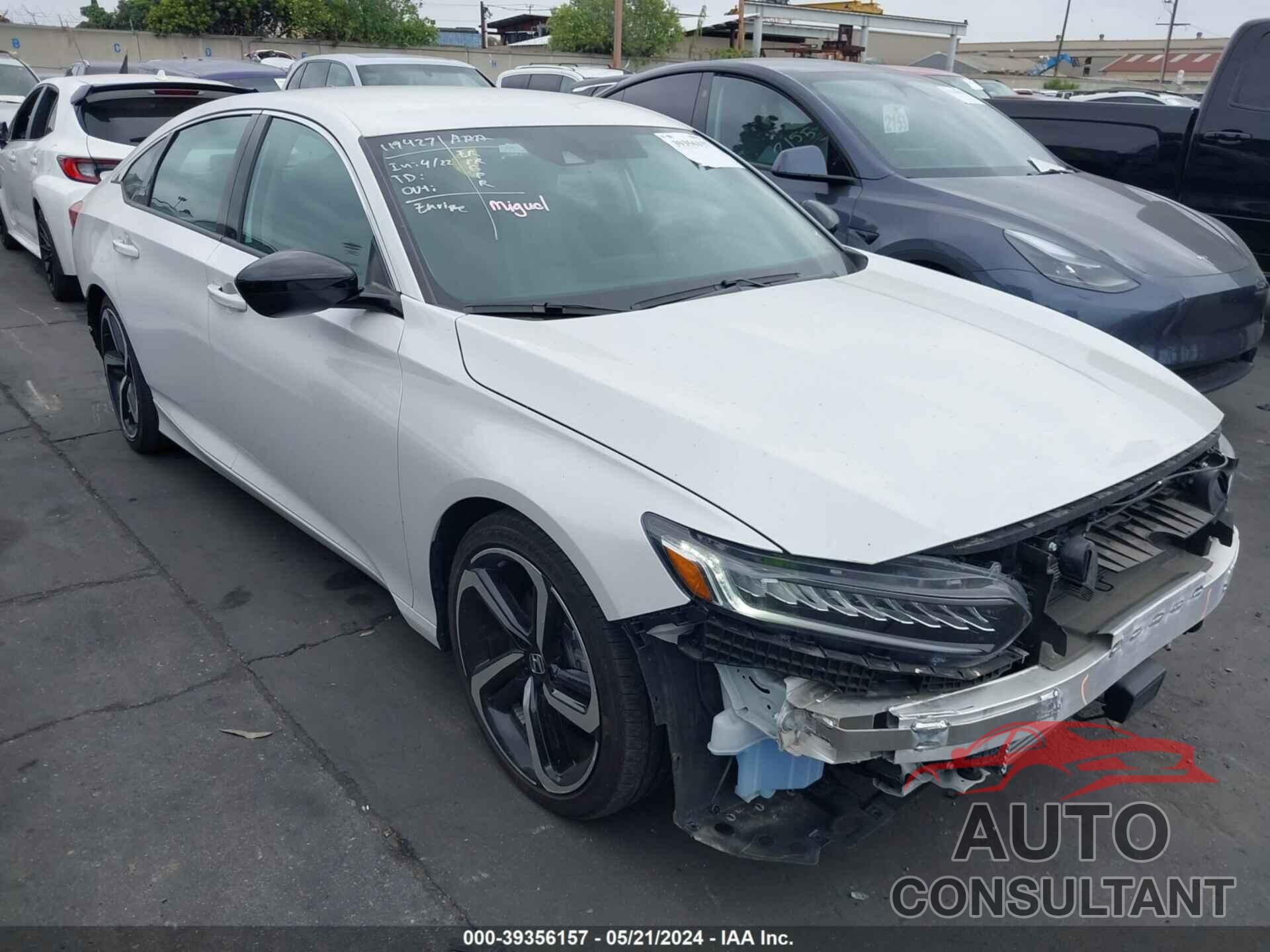 HONDA ACCORD 2022 - 1HGCV1F4XNA027109